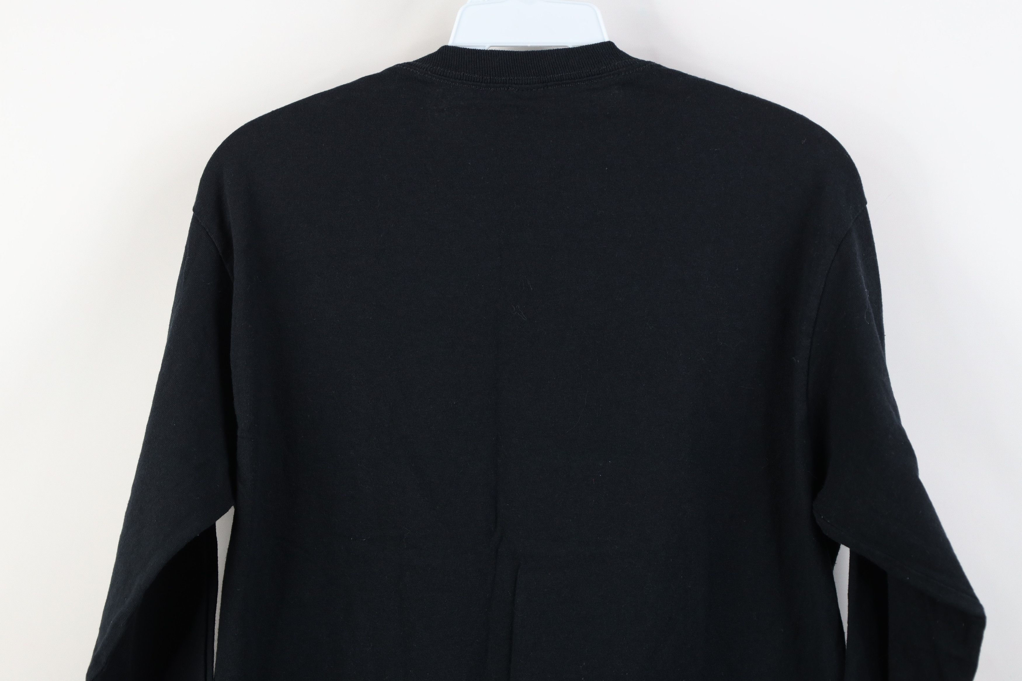 Vintage Vintage 90s Y2K Streetwear Cotton Long Sleeve T-Shirt Black Size US M / EU 48-50 / 2 - 11 Thumbnail