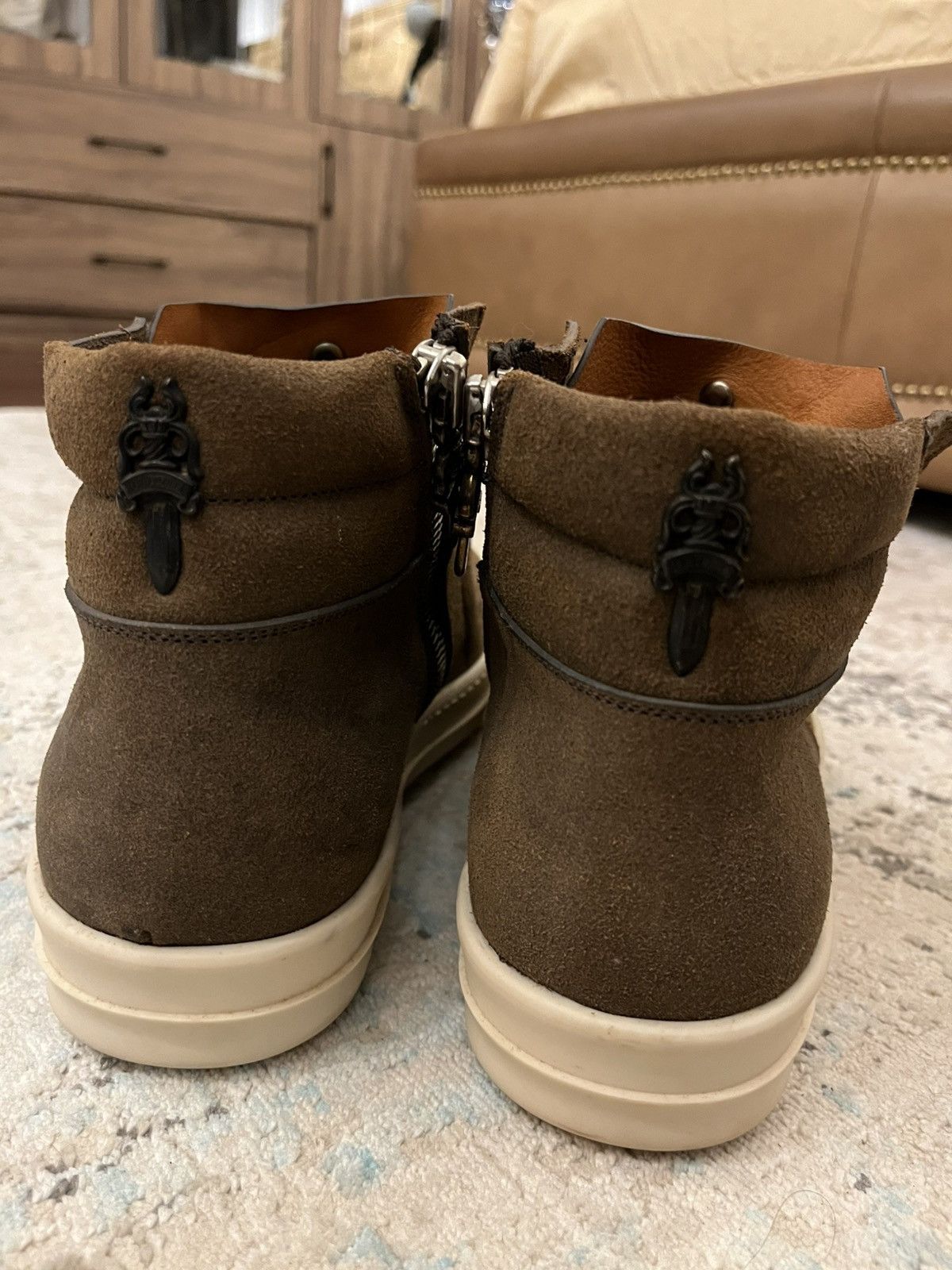 Chrome Hearts × Rick Owens Rick Owens Pony fur island dunk Size US 9.5 / EU 42-43 - 2 Thumbnail