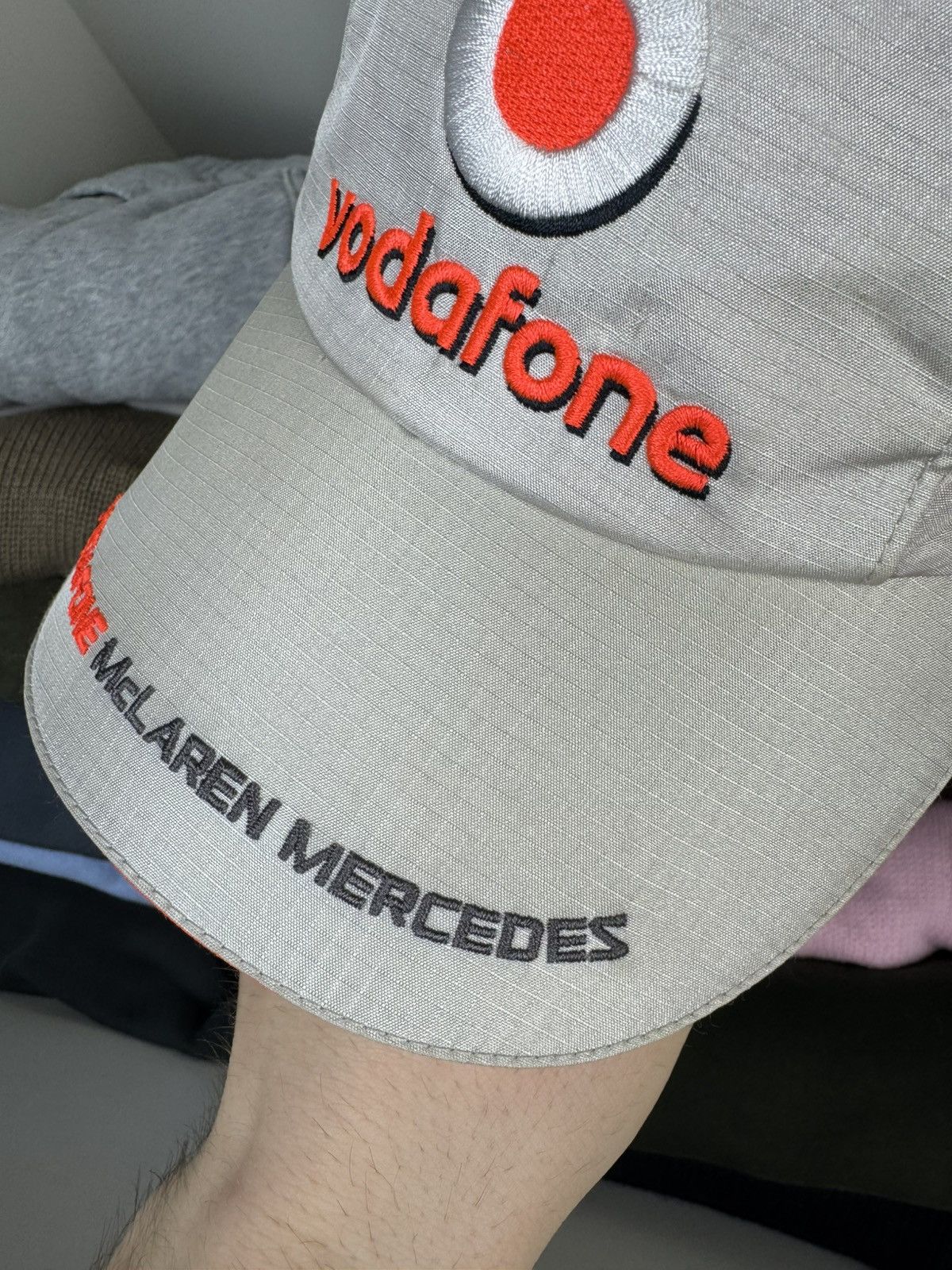 Mercedes-Benz Vintage Vodafone McLaren Mercedes F1 Team Cap Size ONE SIZE - 6 Thumbnail