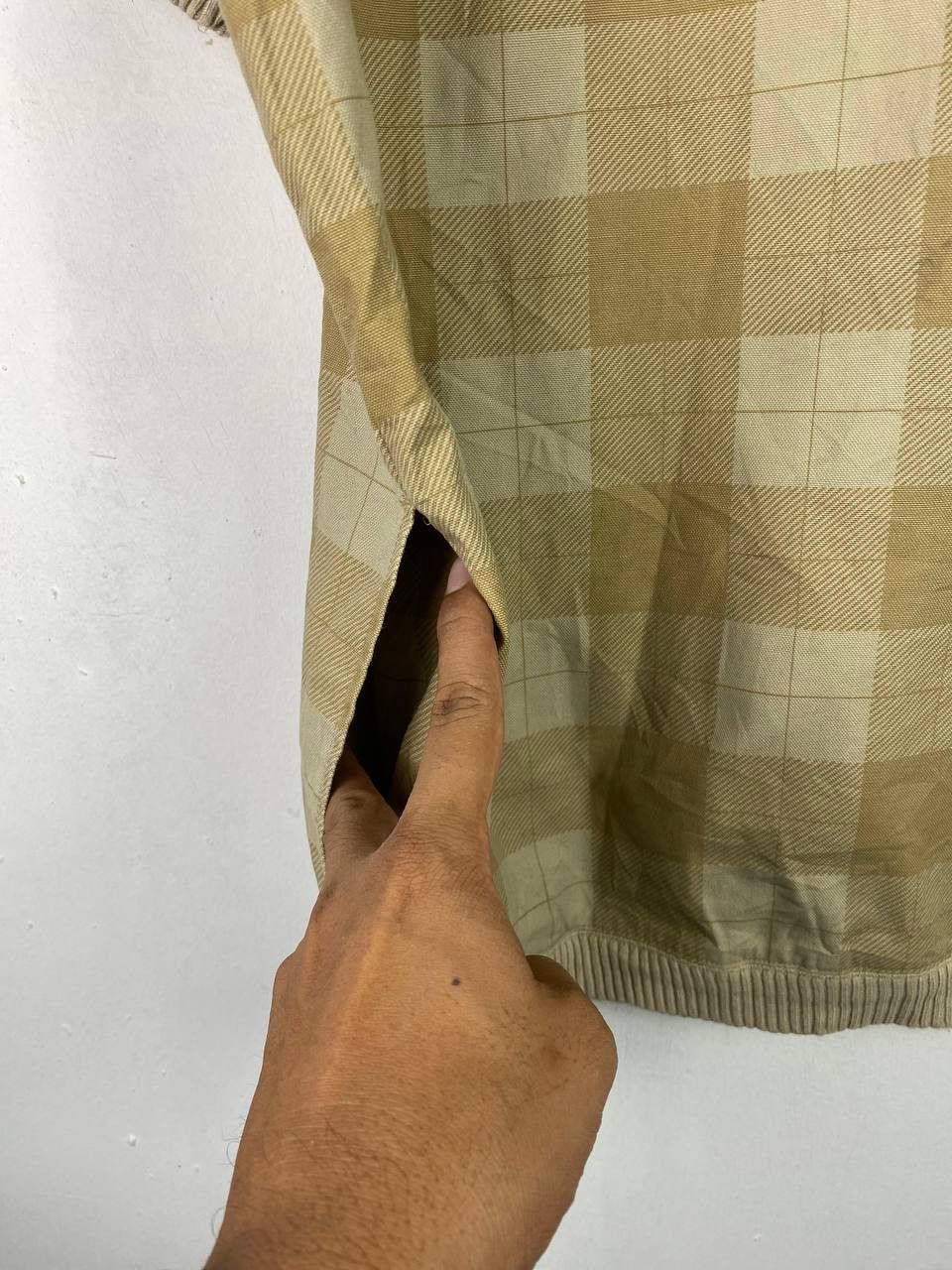 Japanese Brand power to the poeple short sleeves checkered khakis jacket Size US XL / EU 56 / 4 - 8 Thumbnail