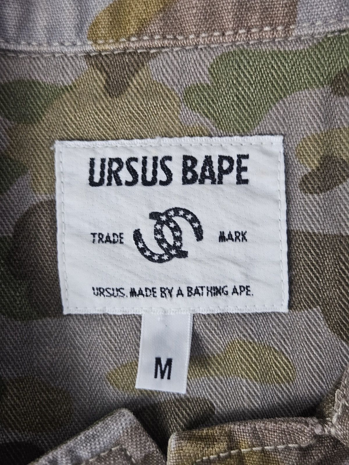 Bape URSUS BAPE by Tetsu Nishiyama camo field shirt jacket Size US M / EU 48-50 / 2 - 4 Thumbnail