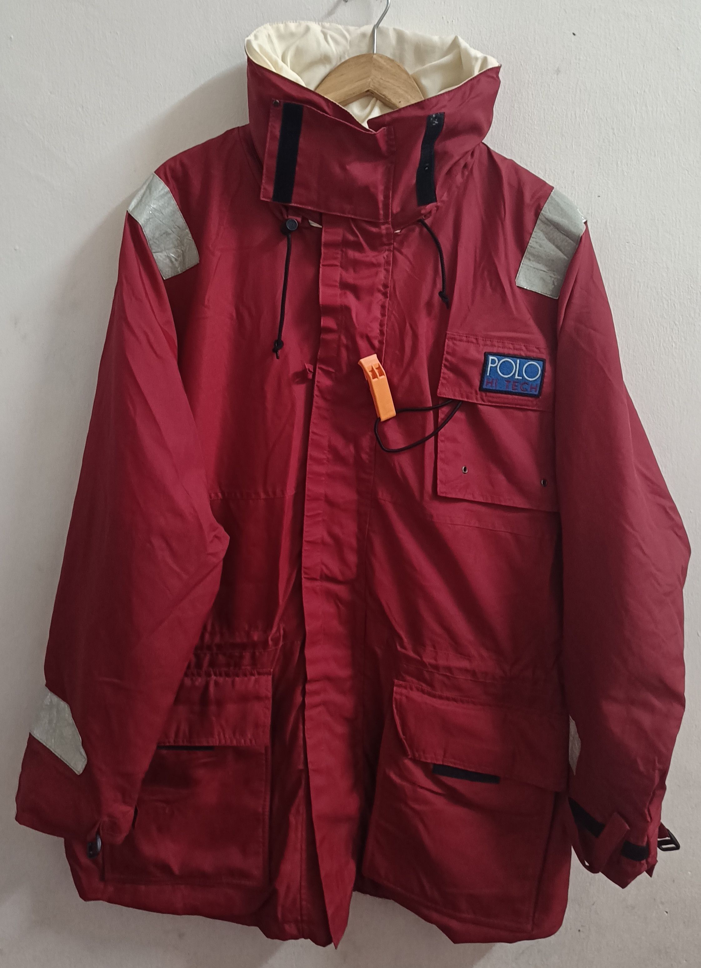 Polo Ralph Lauren 🔥🔥 Rare Vintage 90s Polo RL Beach Raincoat Size US L / EU 52-54 / 3 - 1 Thumbnail
