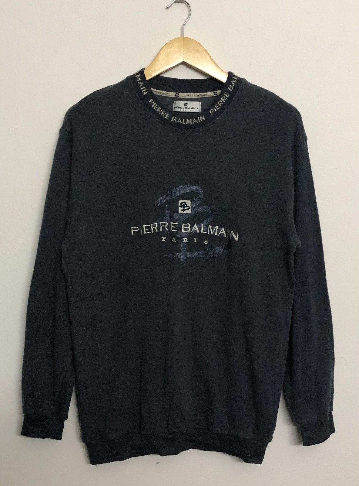 Balmain Pierre Balmain Paris Crewneck Knitted Neck Sweatshirt Size US M / EU 48-50 / 2 - 1 Thumbnail