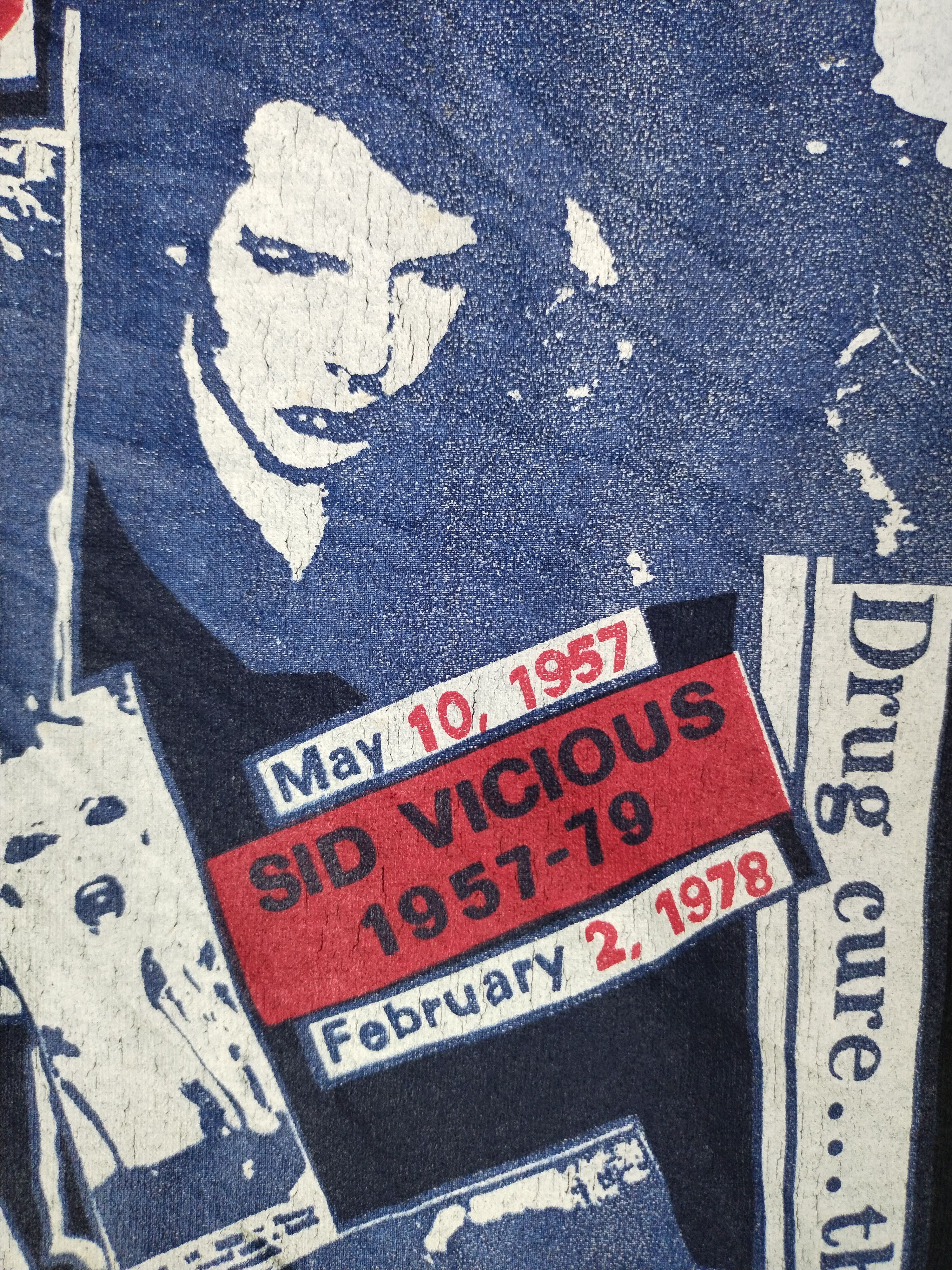Vintage RARE Vintage 90's Sid Vicious Sex Pistol Acid Jazz Men Tee Size US M / EU 48-50 / 2 - 2 Thumbnail