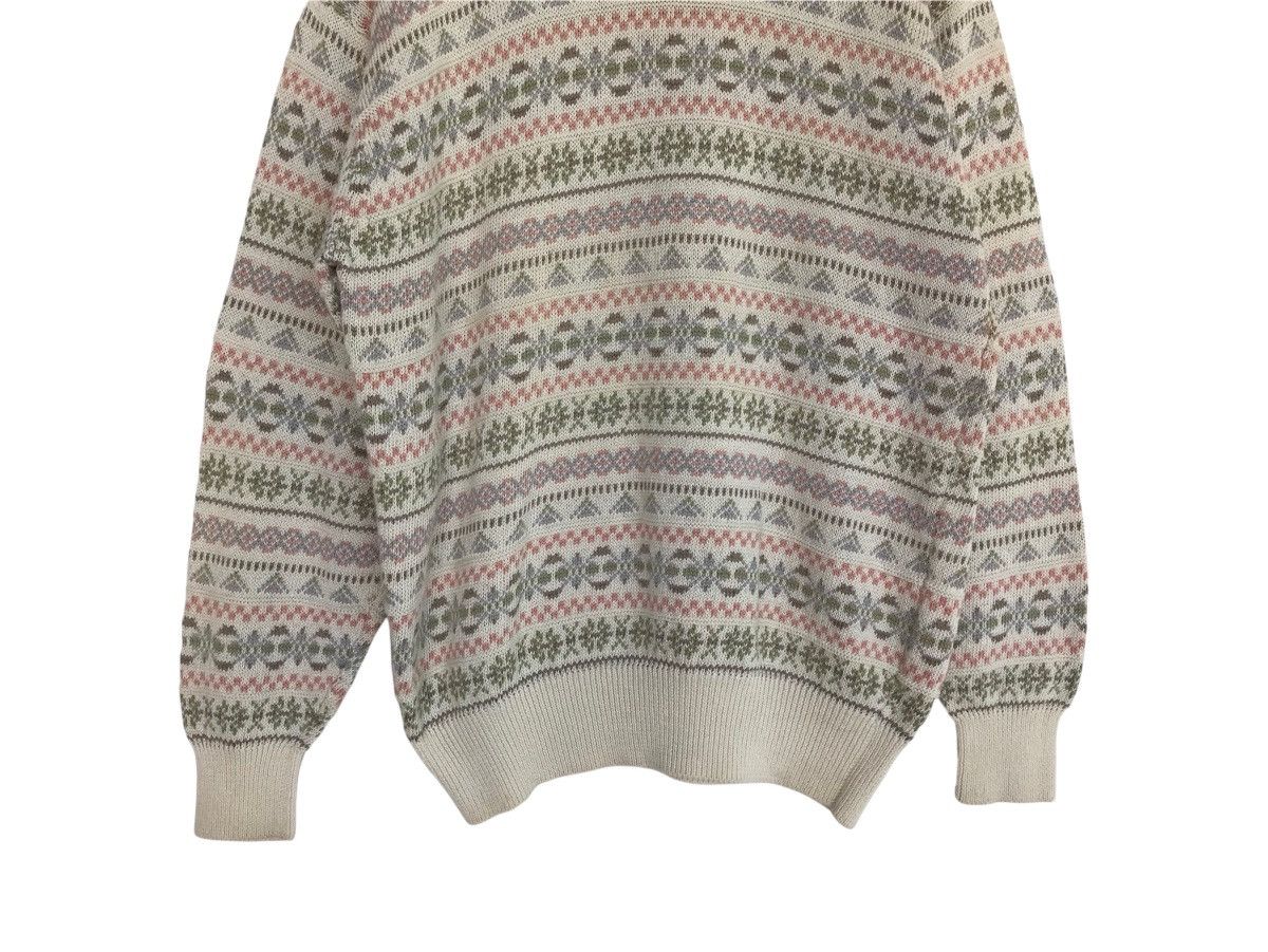 Burberry Vintage BURBERRYS fair isle pattern knit sweater Size US L / EU 52-54 / 3 - 3 Thumbnail