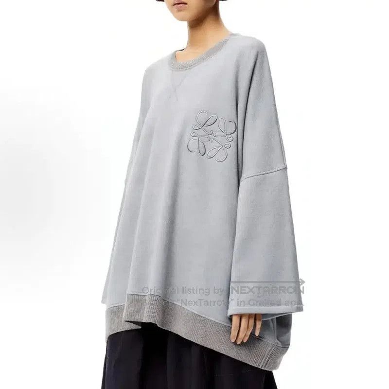 Loewe Loewe Gray Cotton Women's Sweatshirt . Size M / US 6-8 / IT 42-44 - 2 Thumbnail
