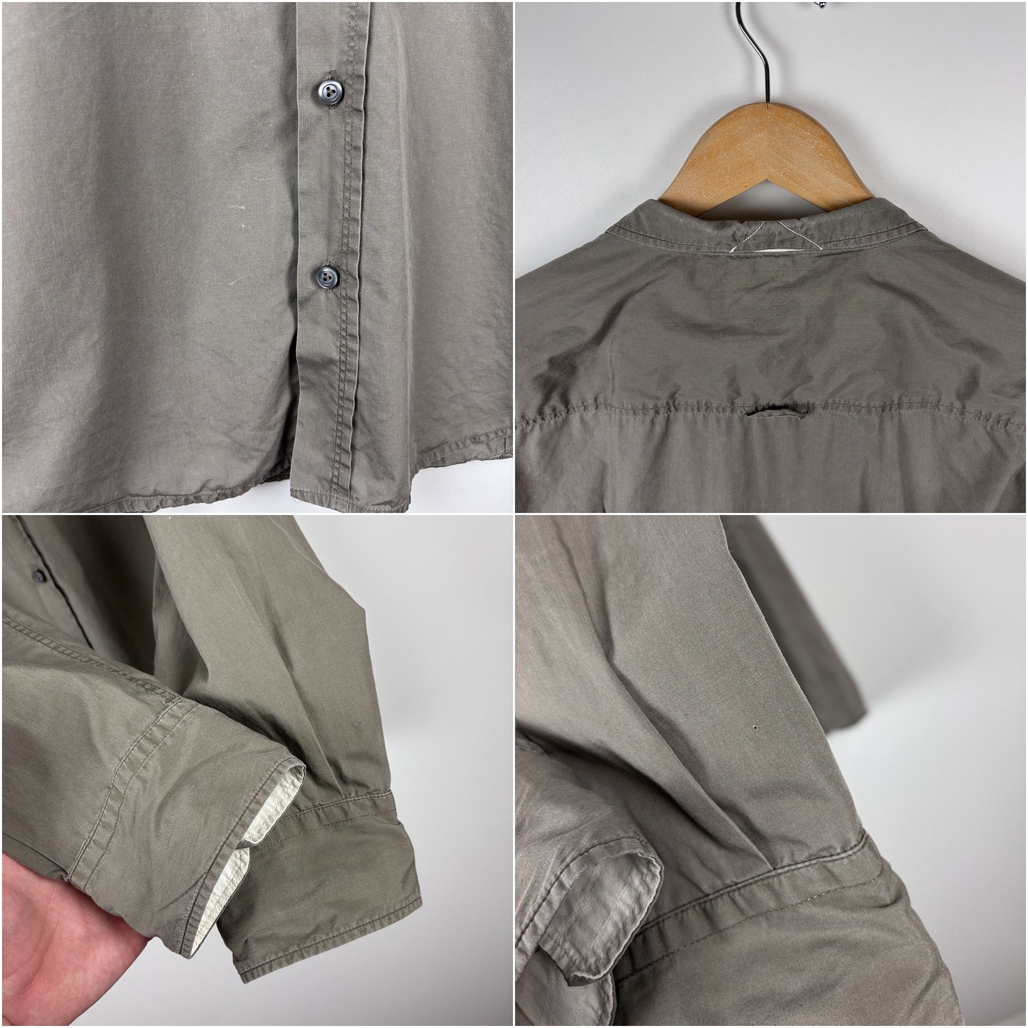 Dolce & Gabbana × Vintage Vintage Dolce & Gabbana Button Up Shirt Gray Mens Size 54 Size US M / EU 48-50 / 2 - 5 Thumbnail