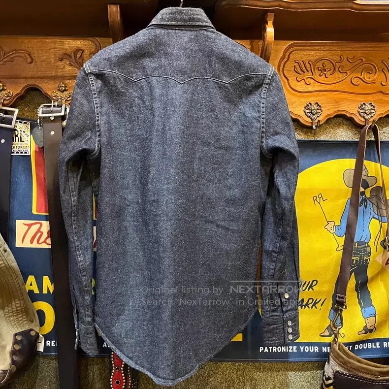 RRL Ralph Lauren RRL Ralph Lauren Western denim shirt Size US S / EU 44-46 / 1 - 2 Thumbnail
