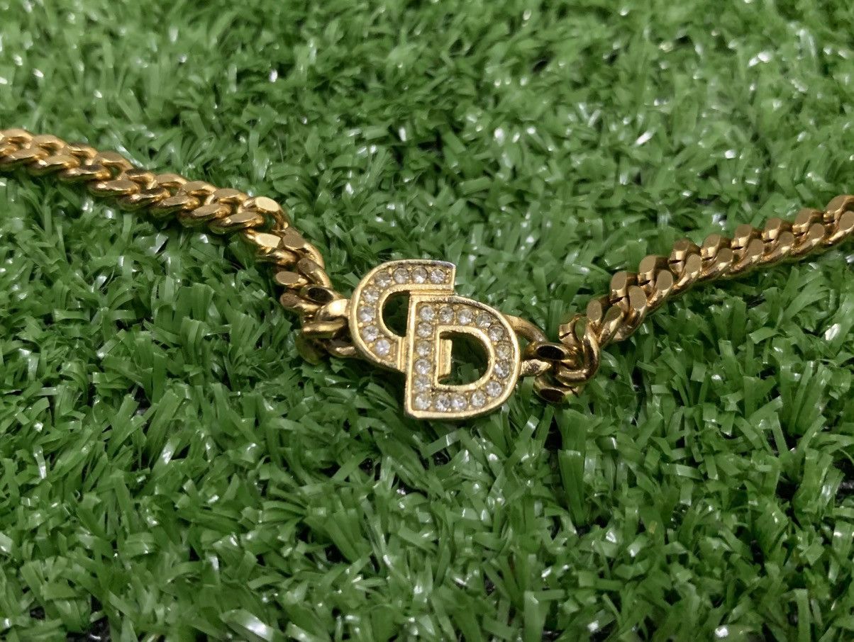 Christian Dior Monsieur Vintage Christian Dior Bracelet Gold Colour Logo Chain 1990s Size ONE SIZE - 3 Thumbnail
