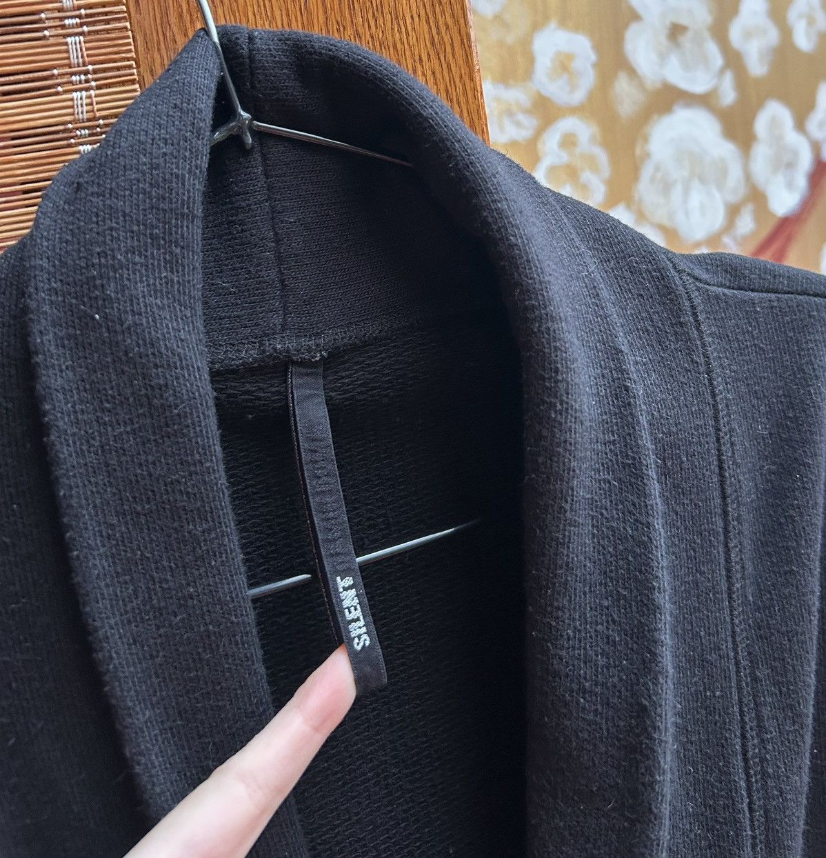 Damir Doma × Silent By Damir Doma Damir Doma Silent Black Heavy Jersey Kimono Coat Much Worn Size US L / EU 52-54 / 3 - 6 Thumbnail
