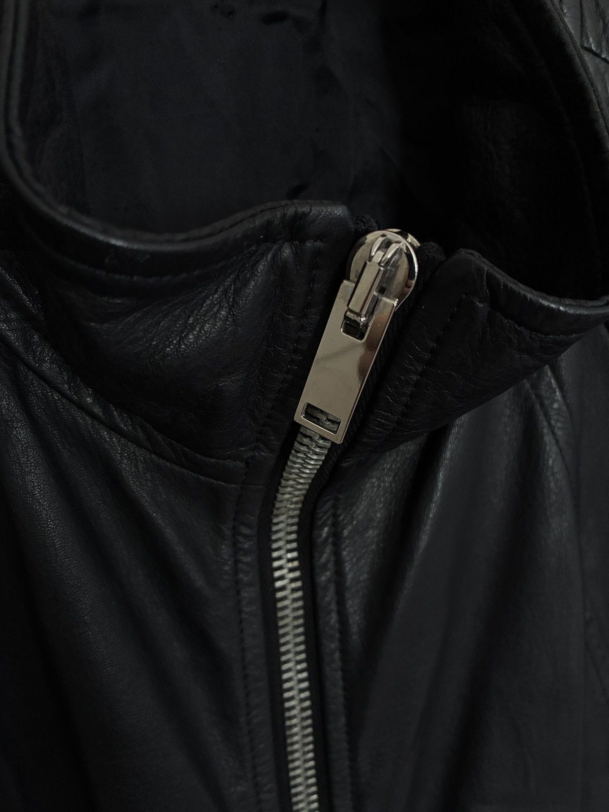 Rick Owens Intarsia Cow's Leather Jacket (Olmar & Mirta era) Size US L / EU 52-54 / 3 - 11 Thumbnail