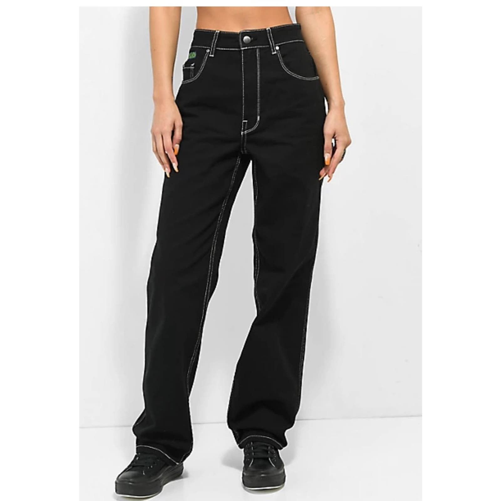 Empyre 5/9 Empyre Tori Black Carpenter Skate Pants Size 28" / US 6 / IT 42 - 2 Thumbnail