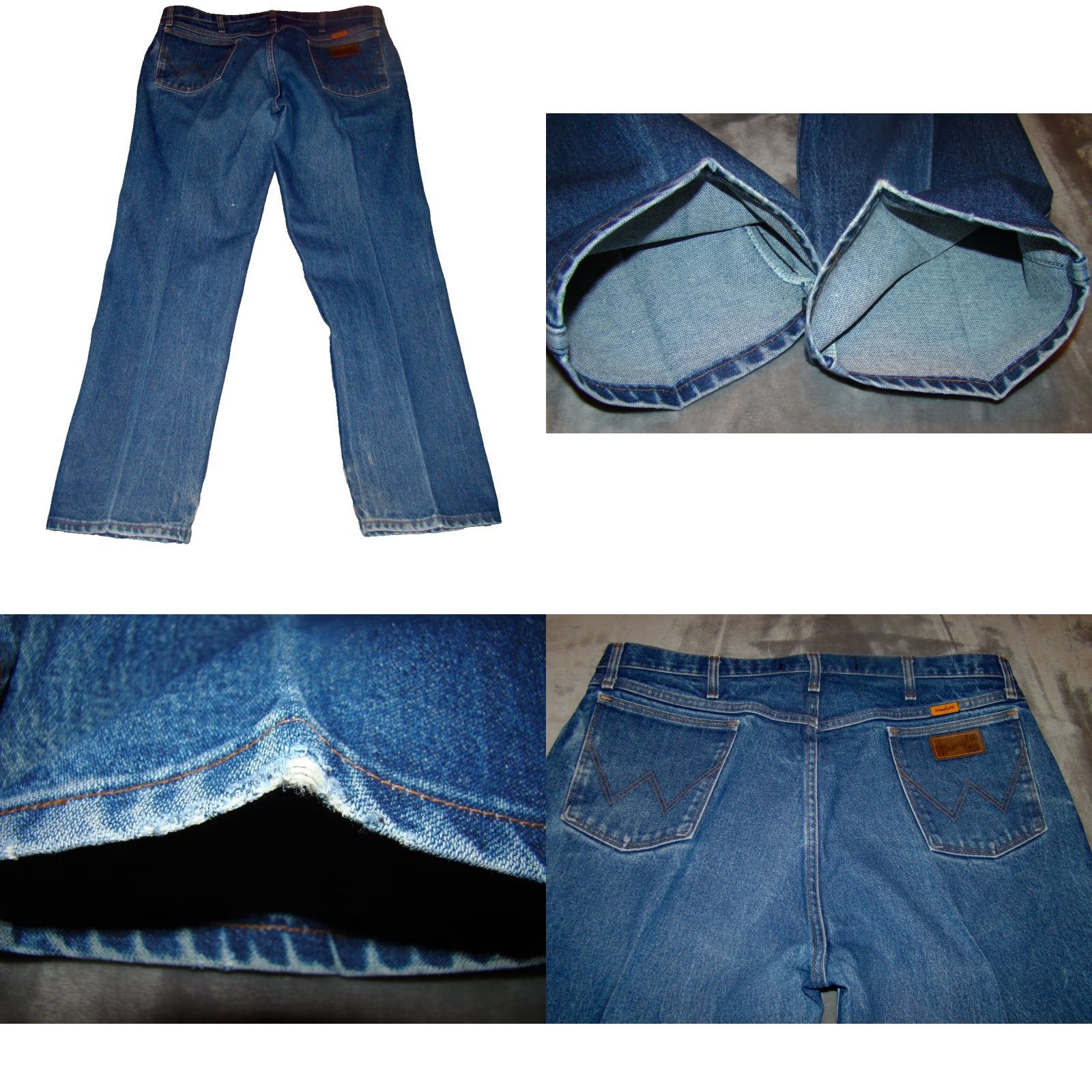 Wrangler Wrangler FR Mens 40 x 32 Jeans Flame Resistant Original Fit Workwear Denim Blue 5-Pocket Straight Mens Size US 40 / EU 56 - 8 Thumbnail