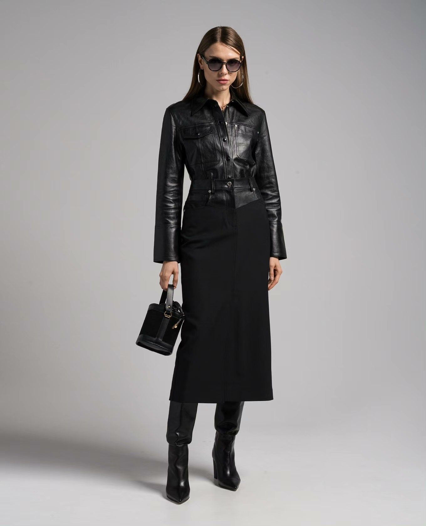 Helmut Lang Helmut Lang FW23 Sheep Leather Shirt Jacket Size M / US 6-8 / IT 42-44 - 1 Thumbnail