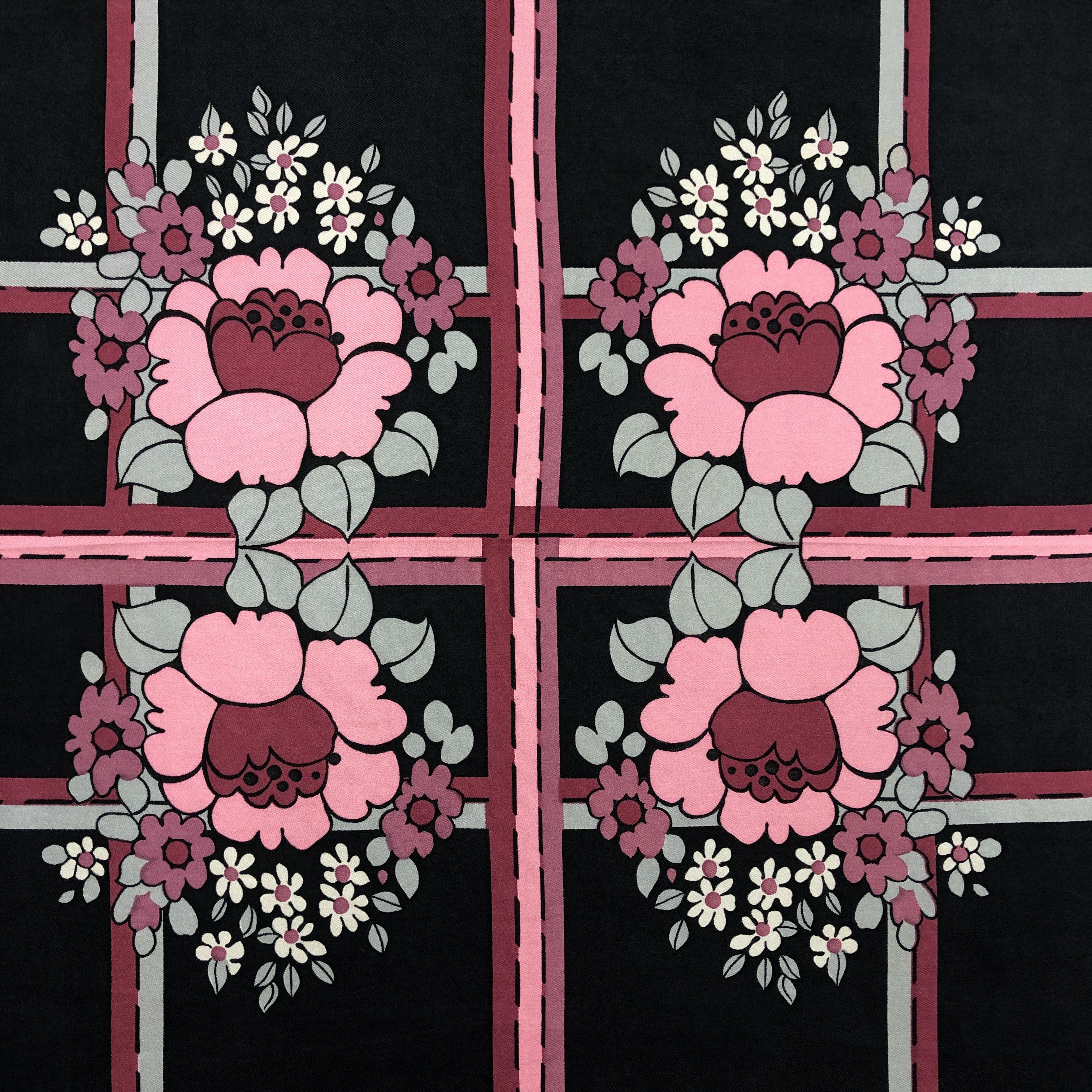 Emanuel Ungaro × Vintage Vintage Emanuel Ungaro SILK Scarf Twill Stole Wraps Scarves Size ONE SIZE - 7 Thumbnail