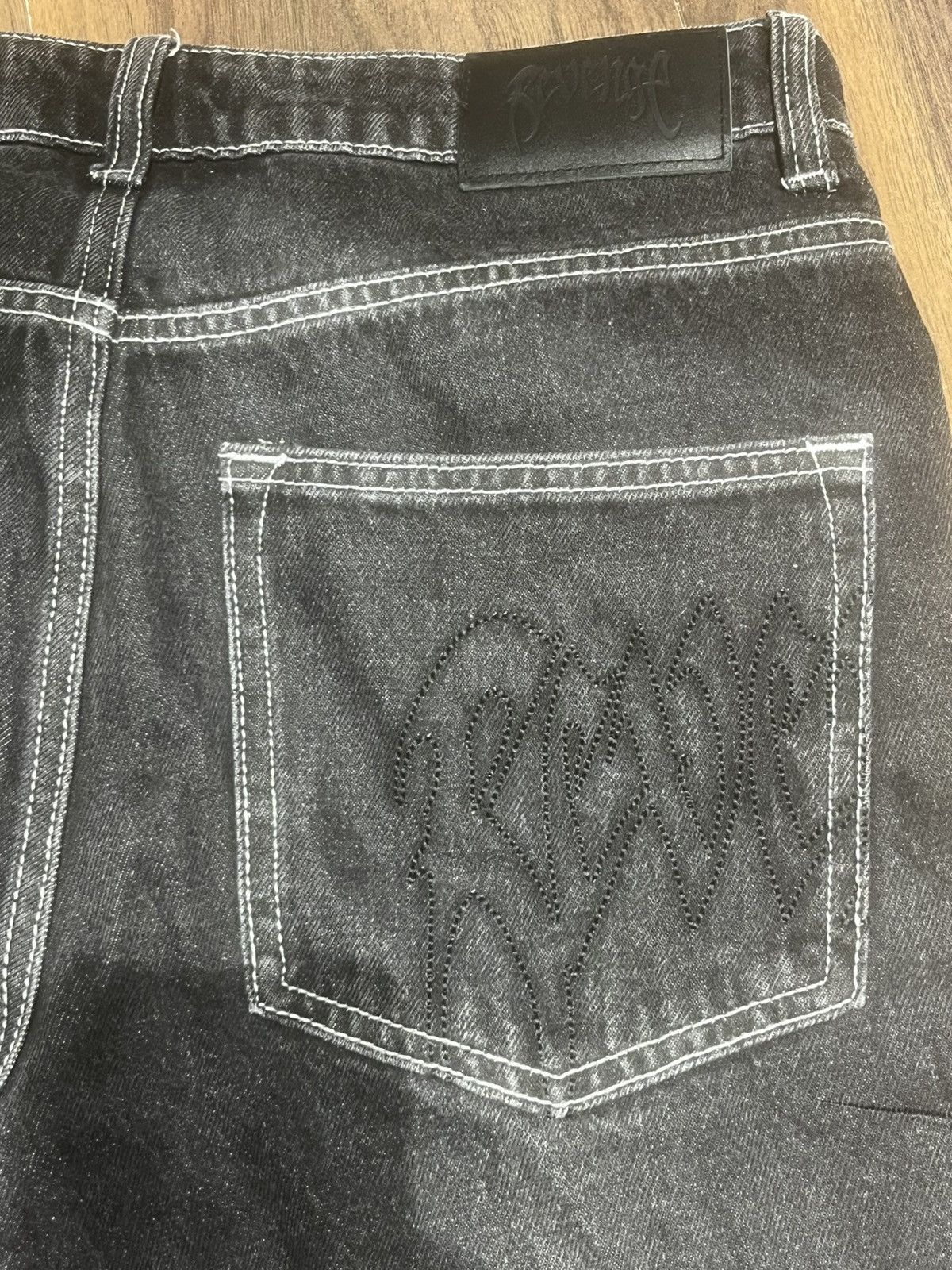 Revenge Spike cross embroidered Revenge jeans - dark grey Size US 30 / EU 46 - 6 Thumbnail
