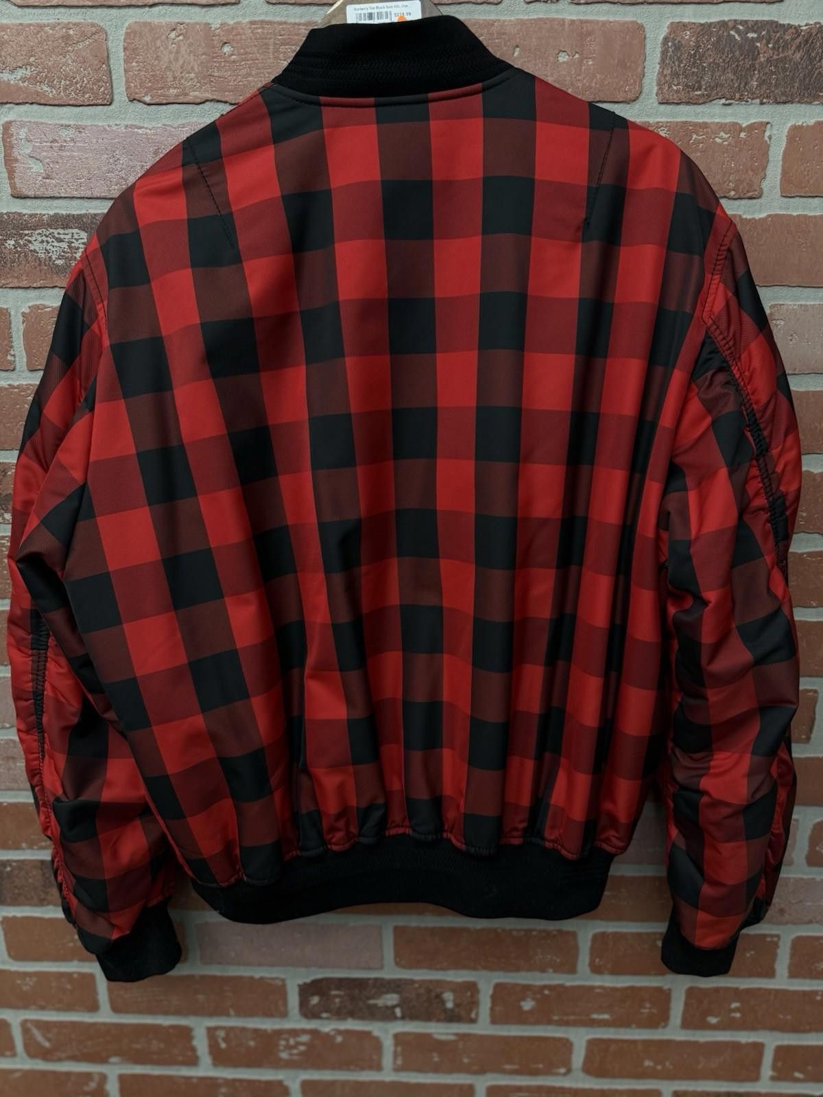 Versace Versace Gingham Bomber Jacket Red Size 52 $1975 RARE Size US L / EU 52-54 / 3 - 7 Thumbnail