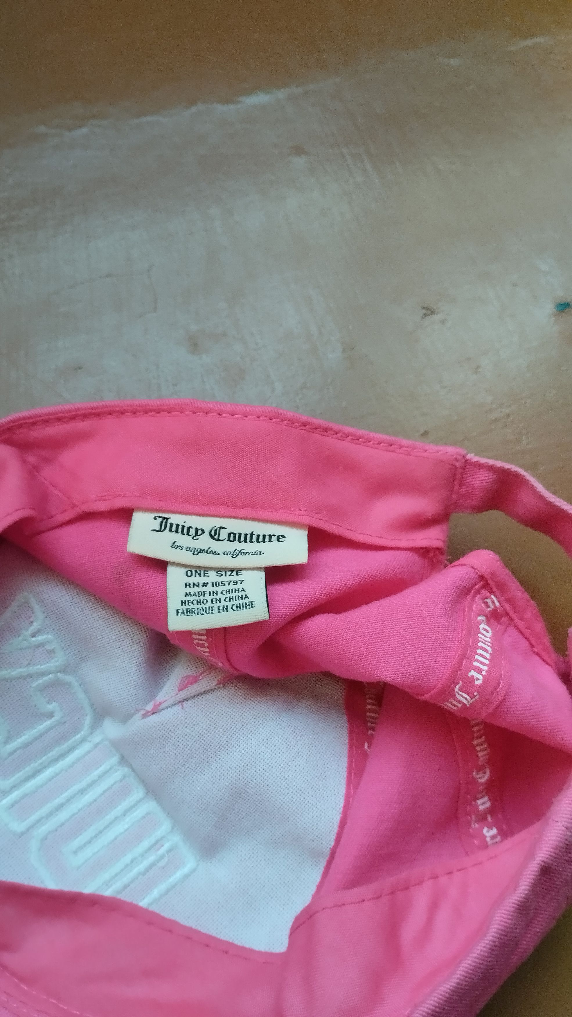 Juicy Couture × Juicy Couture Jeans Vintage Y2K Juicy Couture Hat Cap Size ONE SIZE - 2 Thumbnail