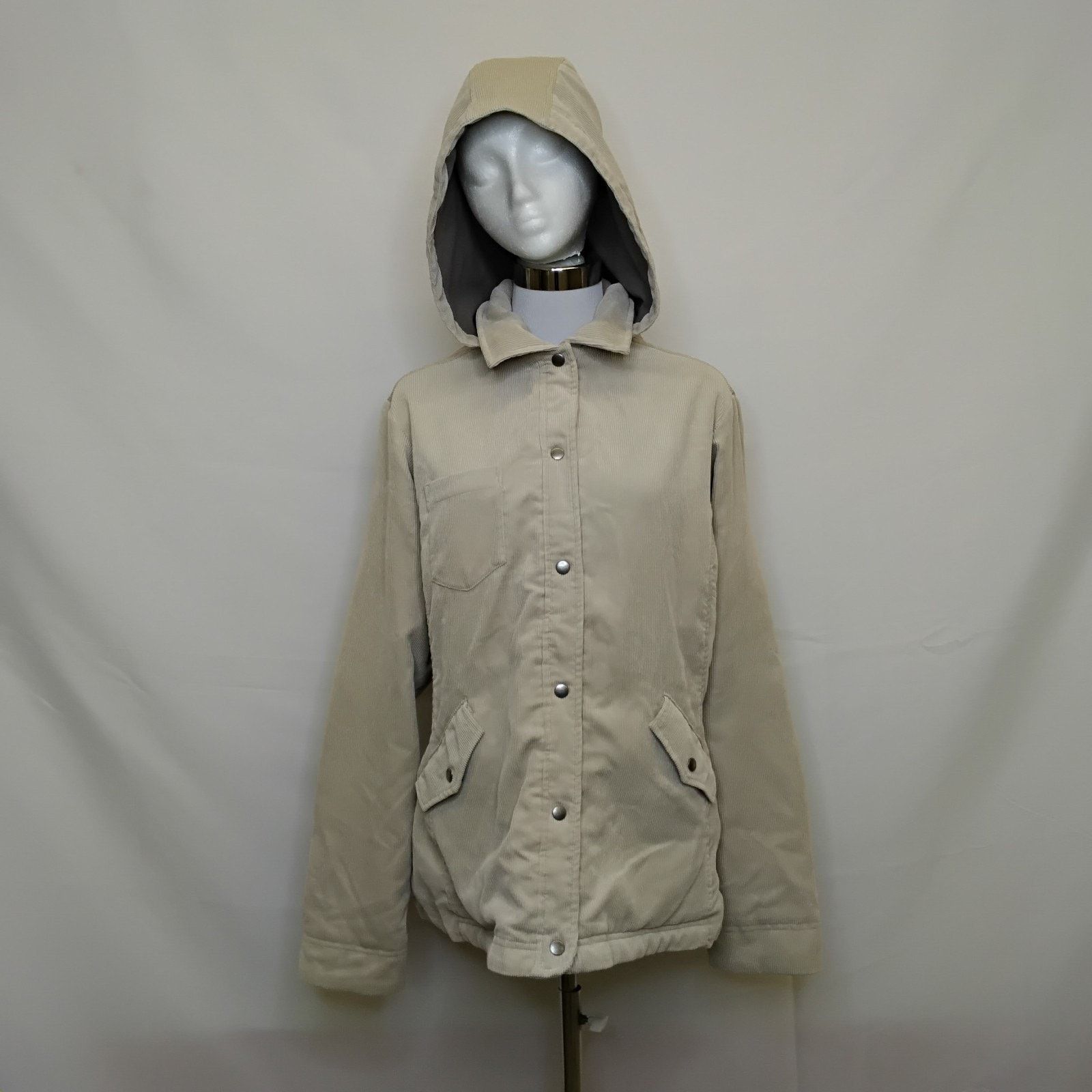 Patagonia Patagonia Corduroy Hoodie Jacket Women's L Beige Fleece Size L / US 10 / IT 46 - 2 Thumbnail