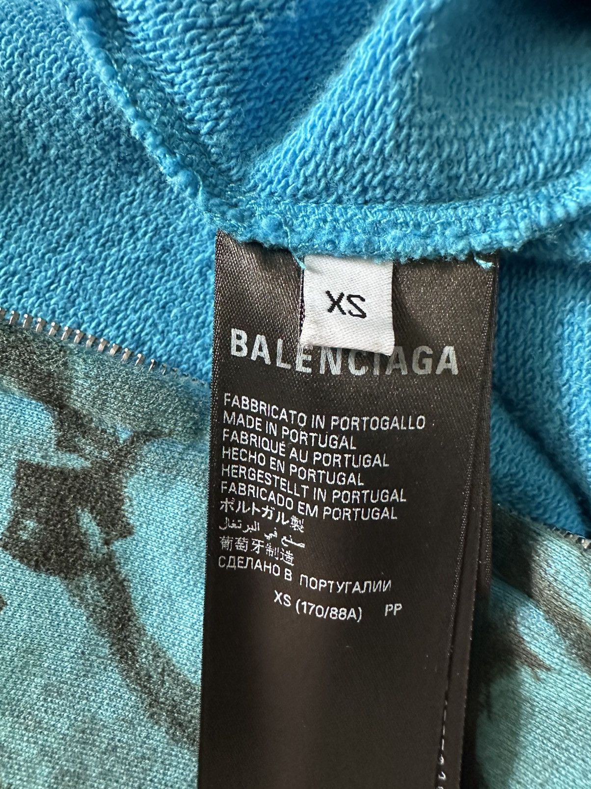 Balenciaga Balenciaga blue skater zip up Size US XS / EU 42 / 0 - 9 Thumbnail