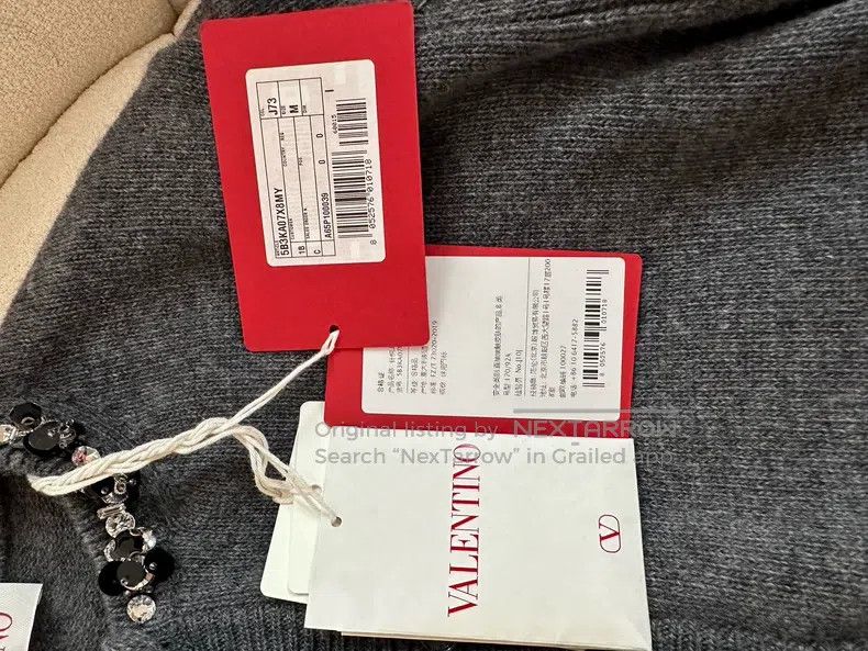 Valentino Valentino Stitched beaded knit cardigan Size M / US 6-8 / IT 42-44 - 4 Thumbnail