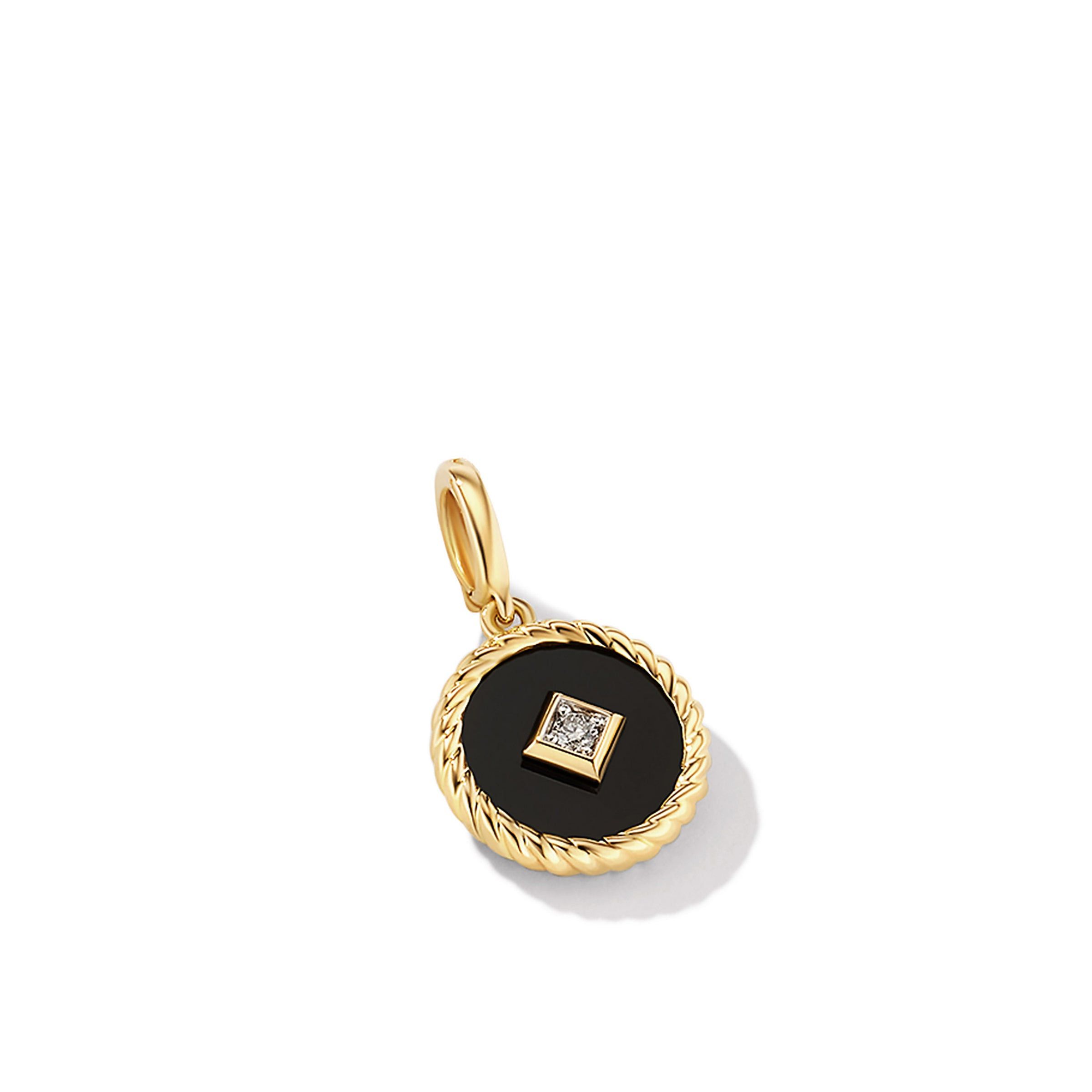 David Yurman o1w1db10525 D17242 Charm in 18K Yellow Gold and Diamond Size ONE SIZE - 3 Thumbnail