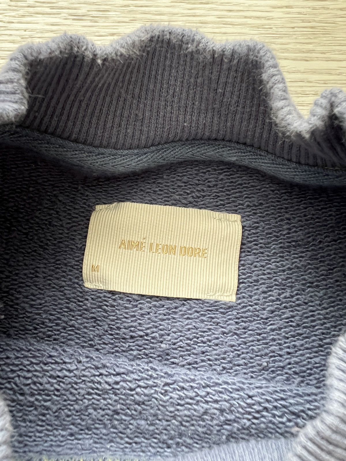 Aime Leon Dore Aime Leon Dore Cross Stitch French Terry Crewneck Blue M Size US M / EU 48-50 / 2 - 5 Thumbnail