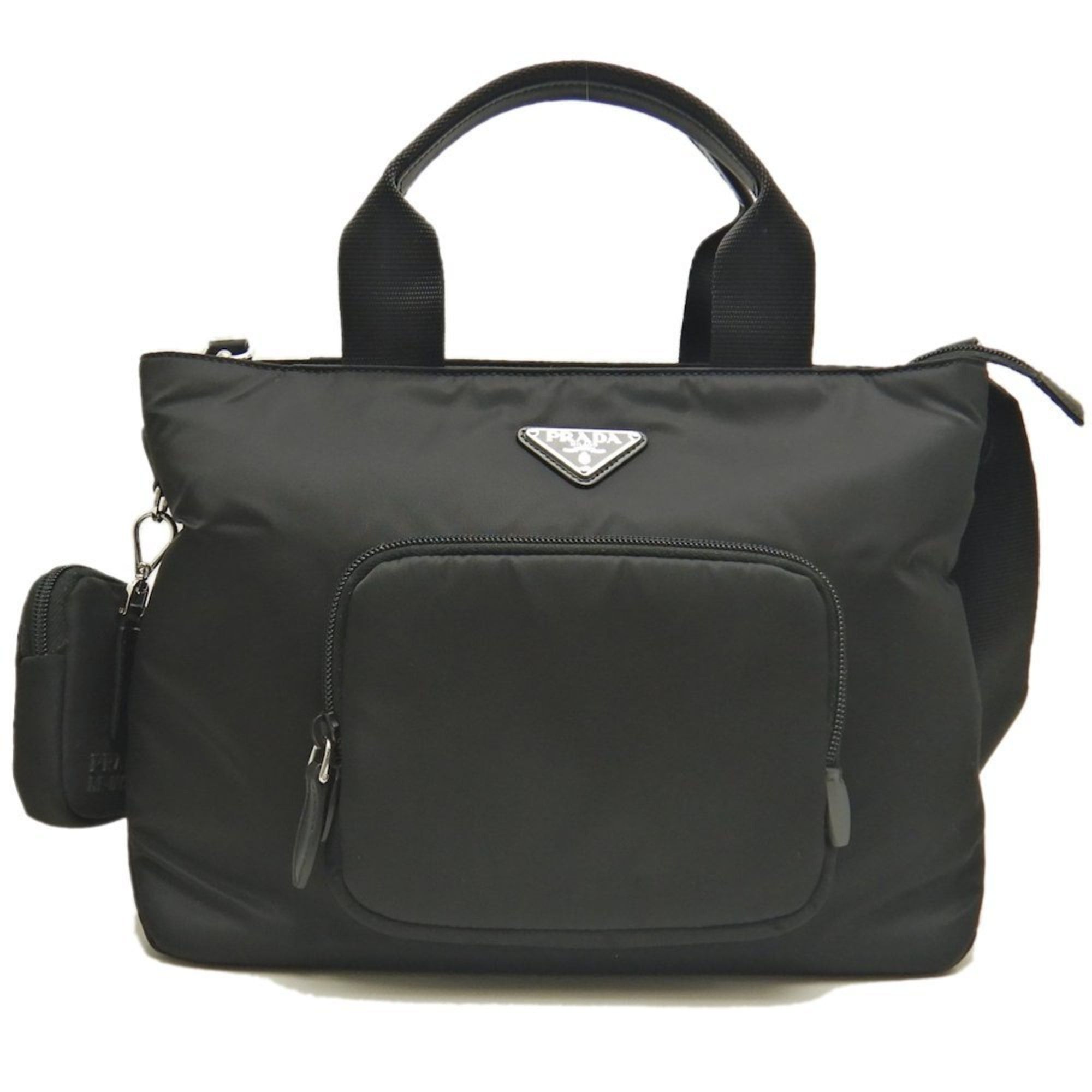 PRADA 1BG354 Padded Nylon Tote Bag Women's 253555