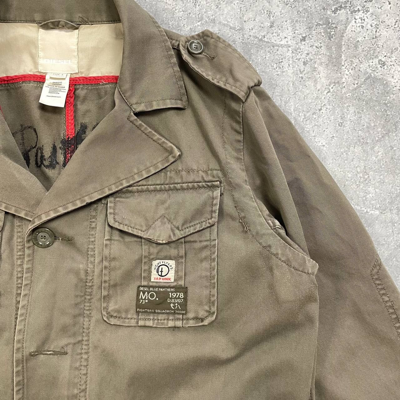 Diesel Diesel Blue Panthers Military Collar Jacket Olive Green L Size US L / EU 52-54 / 3 - 10 Thumbnail