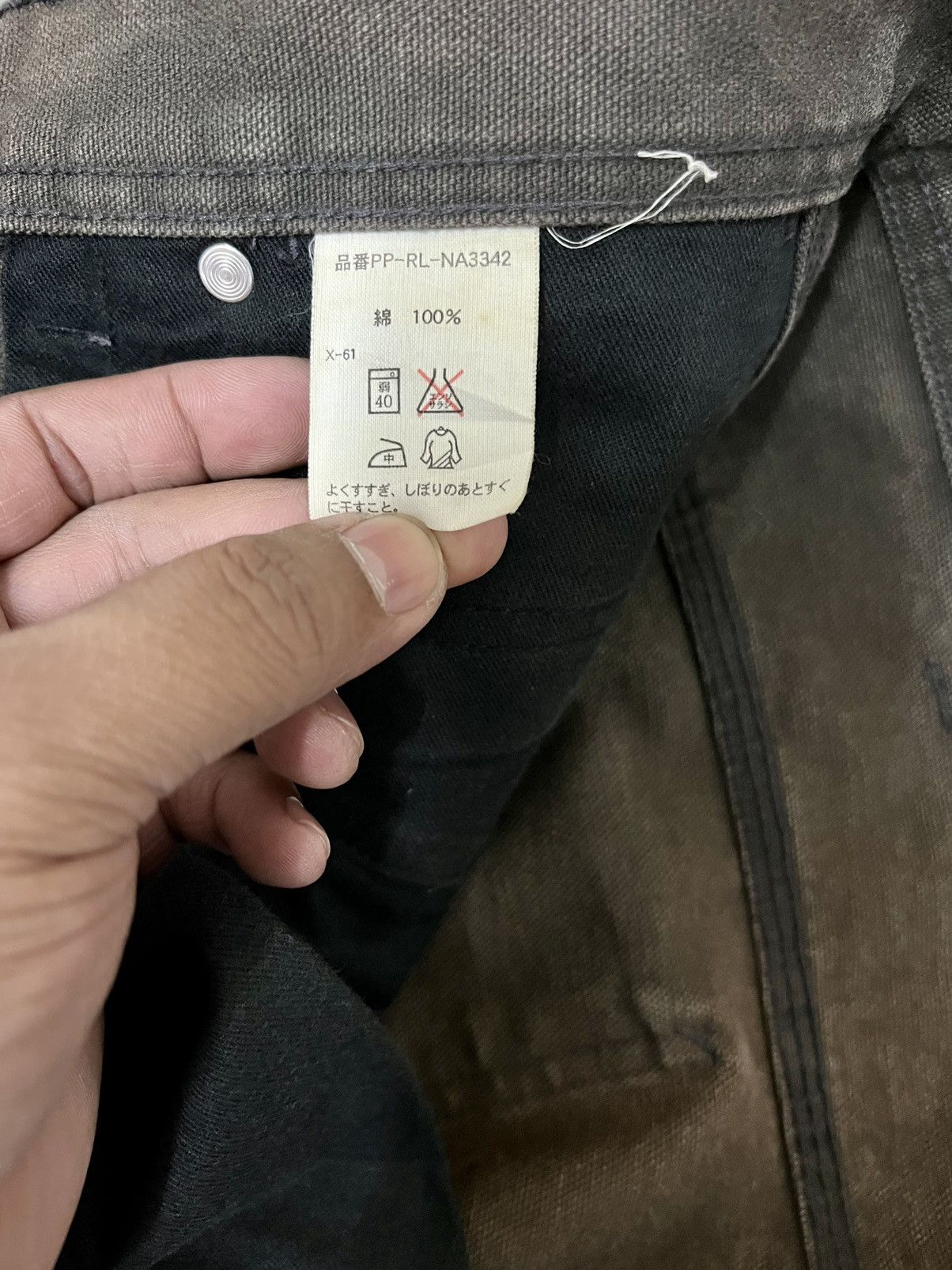 Polo Ralph Lauren × RRL Ralph Lauren × Vintage VINTAGE FLARED RECONSTRUCTED POLO RL CARPENTER ARMY UTILITY Size US 36 / EU 52 - 13 Thumbnail