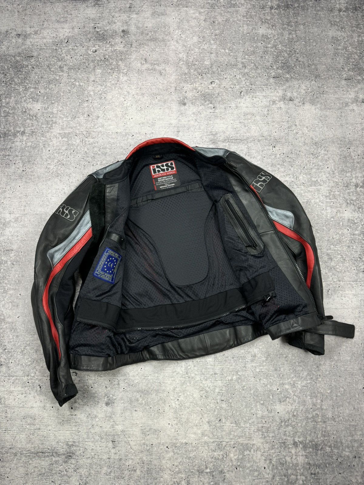 Genuine Leather × Vintage Vintage IXS Y2K Leather Reflective Racing Moto Bomber Jacket Size US M / EU 48-50 / 2 - 14 Thumbnail