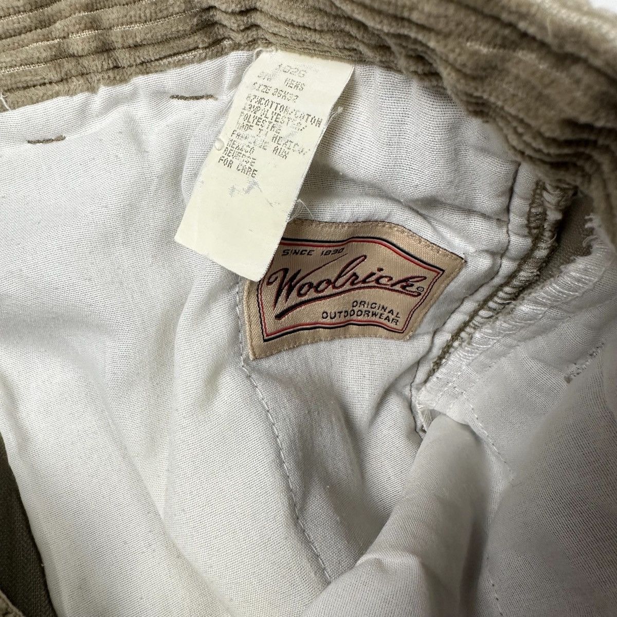Woolrich Woolen Mills Vintage Woolrich Pants Mens 36x32 Olive Corduroy Trousers Size US 36 / EU 52 - 4 Thumbnail