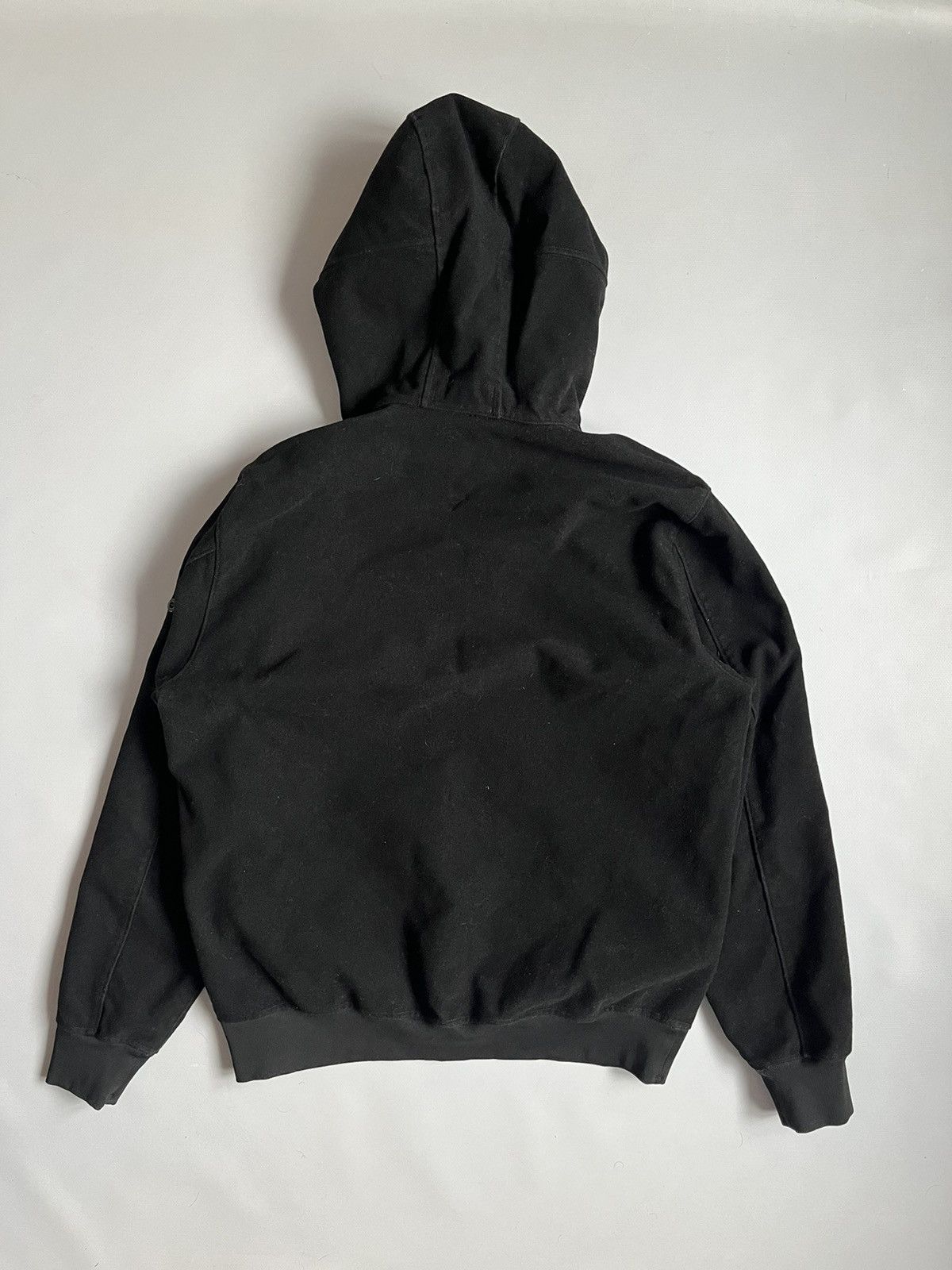 Stone Island Stone Island Men 2021 Black Ghost Flocked Pullover Hoodie Size US M / EU 48-50 / 2 - 18 Thumbnail
