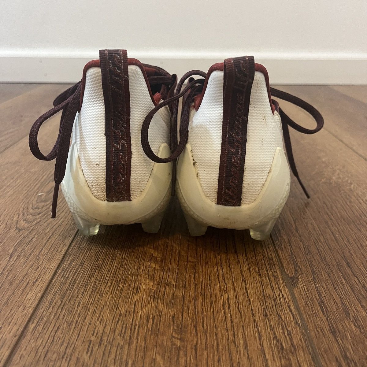 Adidas Adidas Adizero 21 White Maroon Size US 12 / EU 45 - 5 Thumbnail