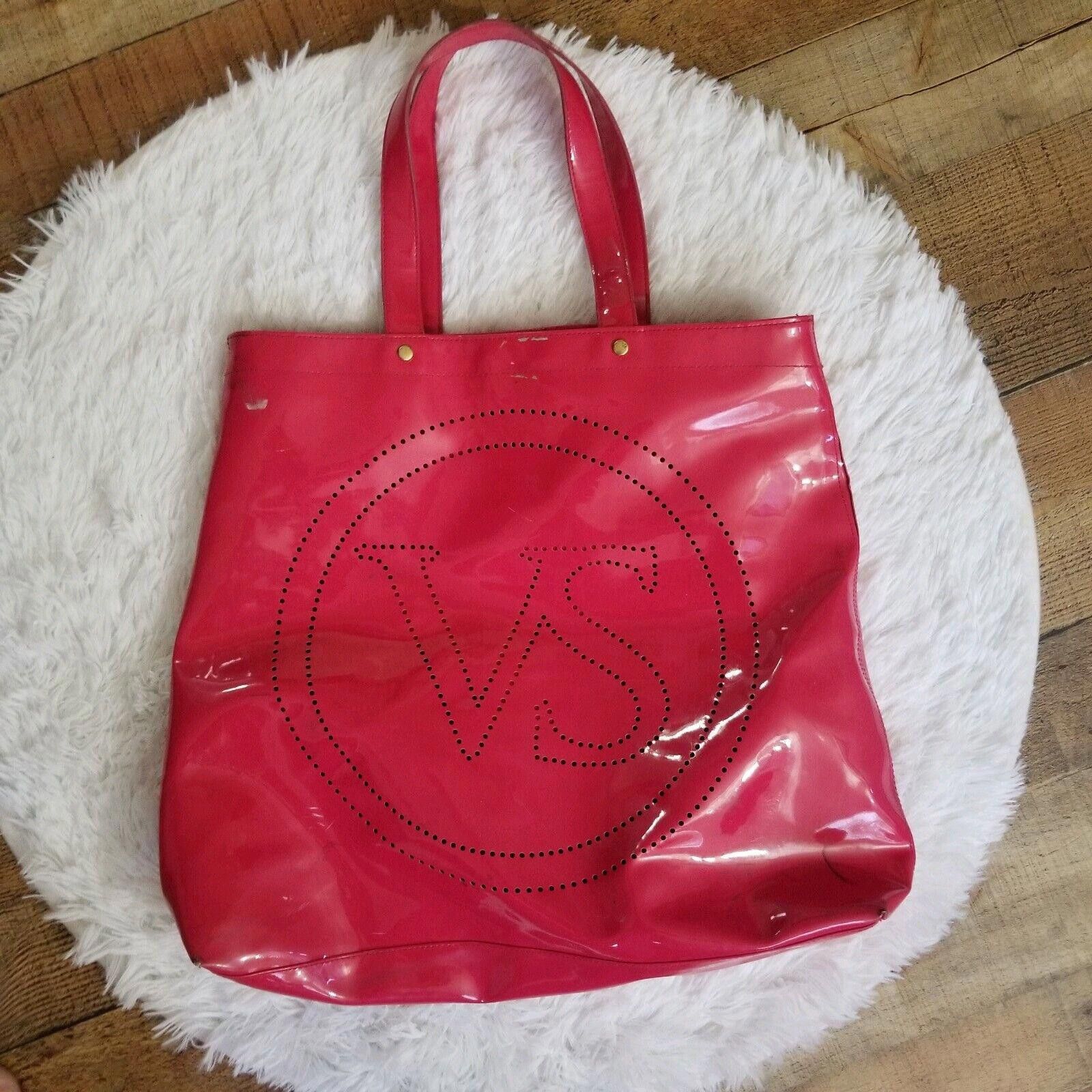 Designer Victoria Secret Bag Tote Beach medium pink wax Size ONE SIZE - 1 Thumbnail