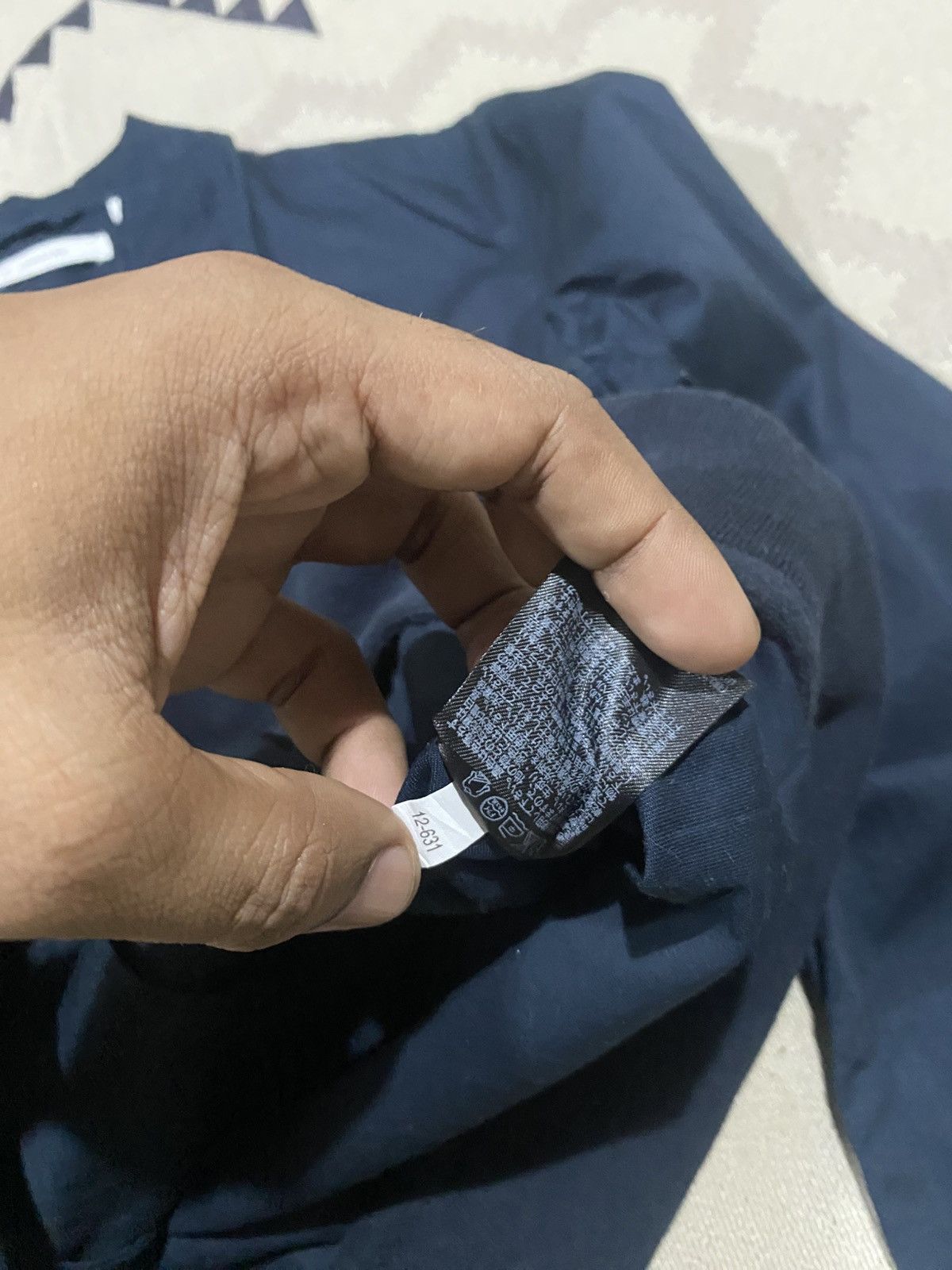 Lemaire × Uniqlo 2000s UNIQLO CHRISTOPHER LEMAIRE COTTON NAVY LIGHT JACKET Size US S / EU 44-46 / 1 - 9 Thumbnail