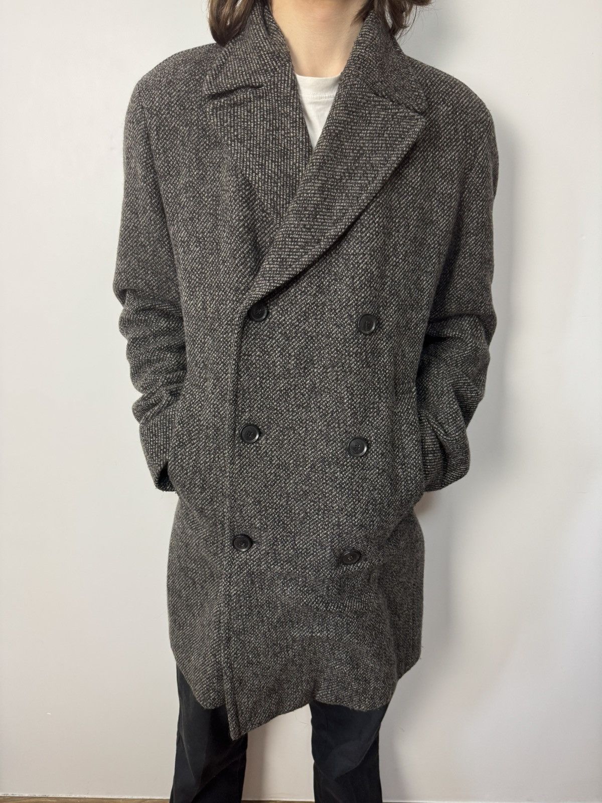 Hugo Boss Hugo Boss Cashmere Wool Double Breasted Coat Size US L / EU 52-54 / 3 - 4 Thumbnail