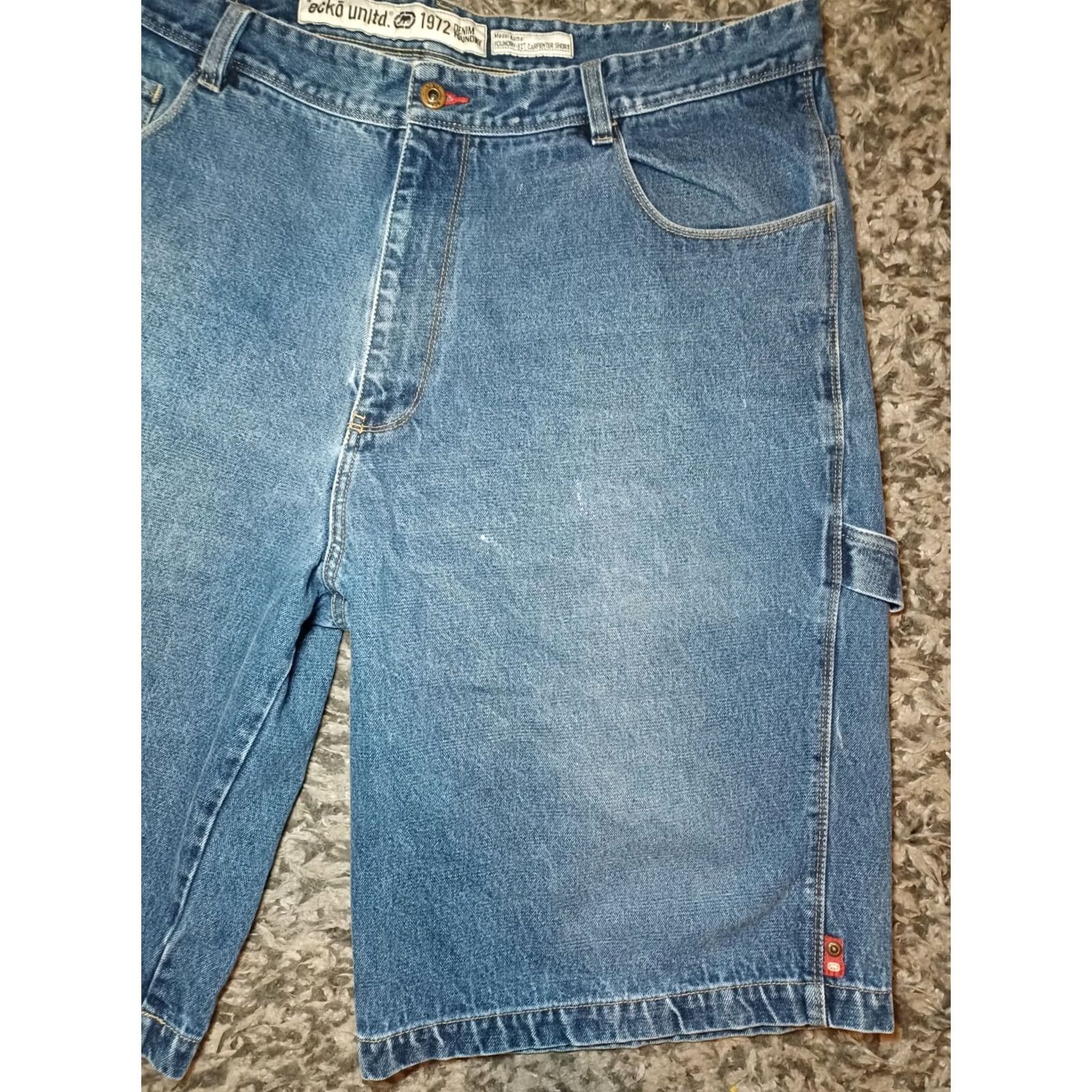 Ecko Unltd. VINTAGE Ecko Unltd Wide Jeans Shorts 90s Y2K Baggy Skater Grunge Carpenter Sz 40 Size US 40 / EU 56 - 4 Thumbnail