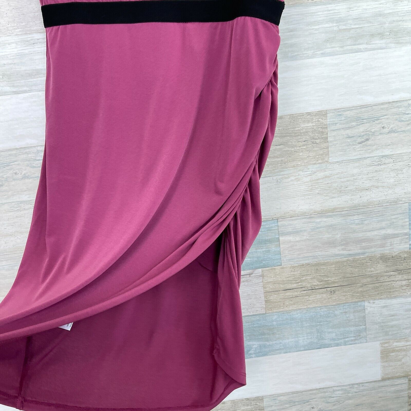 Bcbgmaxazria BCBGMaxAzria Side Ruched Asymmetric Tank Dress Purple Medium Size M / US 6-8 / IT 42-44 - 3 Thumbnail
