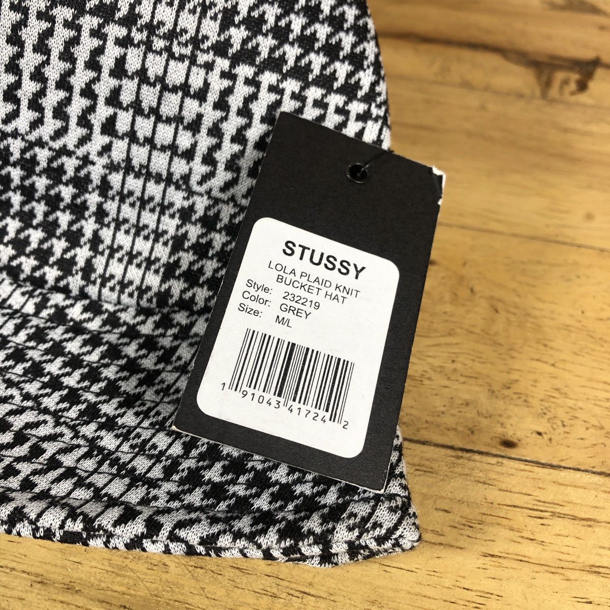 Vintage Stussy Lola Plaid Knit Bucket Grailed