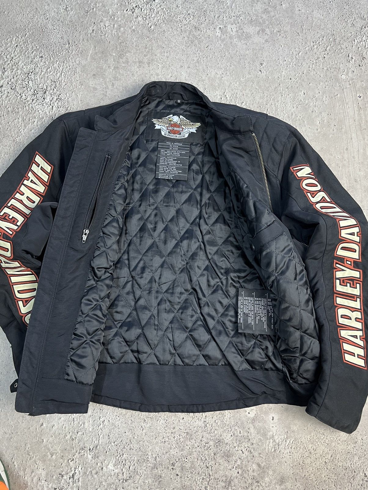 Harley Davidson × Vintage Y2K Vintage Harley Davidson Jacket Racing Big Logo Size US S / EU 44-46 / 1 - 6 Thumbnail