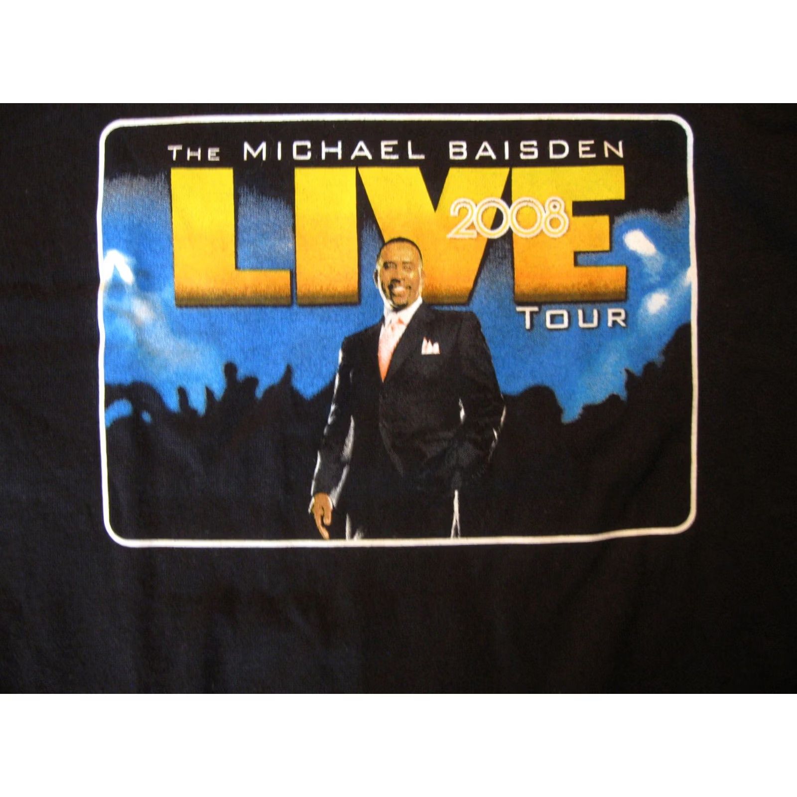 Port & Company The Michael Baisden Show Live Tour 2008 T Shirt Men's Medium (SLIM) Chicago Size US M / EU 48-50 / 2 - 2 Thumbnail