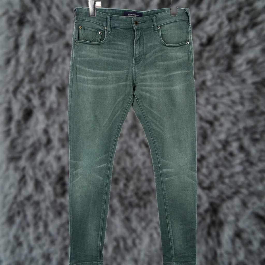 Scotch & Soda Scotch & Soda Men's Jeans Slim Fit W30/L32 Green Denim Pants Zip Fly Size US 30 / EU 46 - 1 Thumbnail