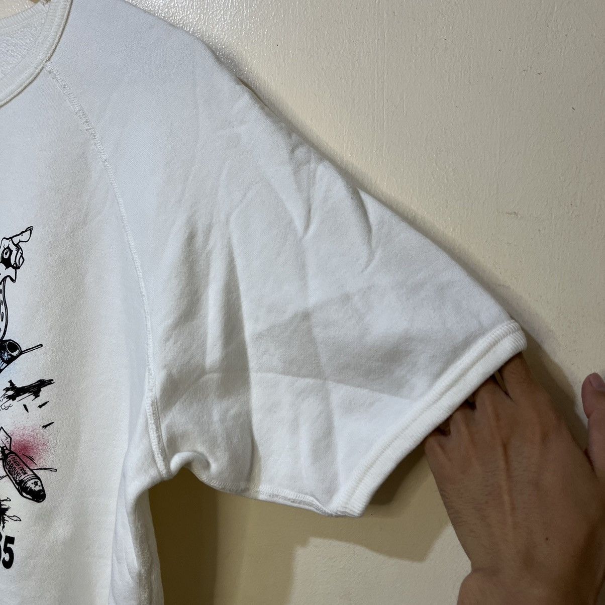 The Real McCoy's USAF F=100 "Fun N' The Hun!...'65" Short Sleeve Sweatshirt Size US L / EU 52-54 / 3 - 6 Thumbnail