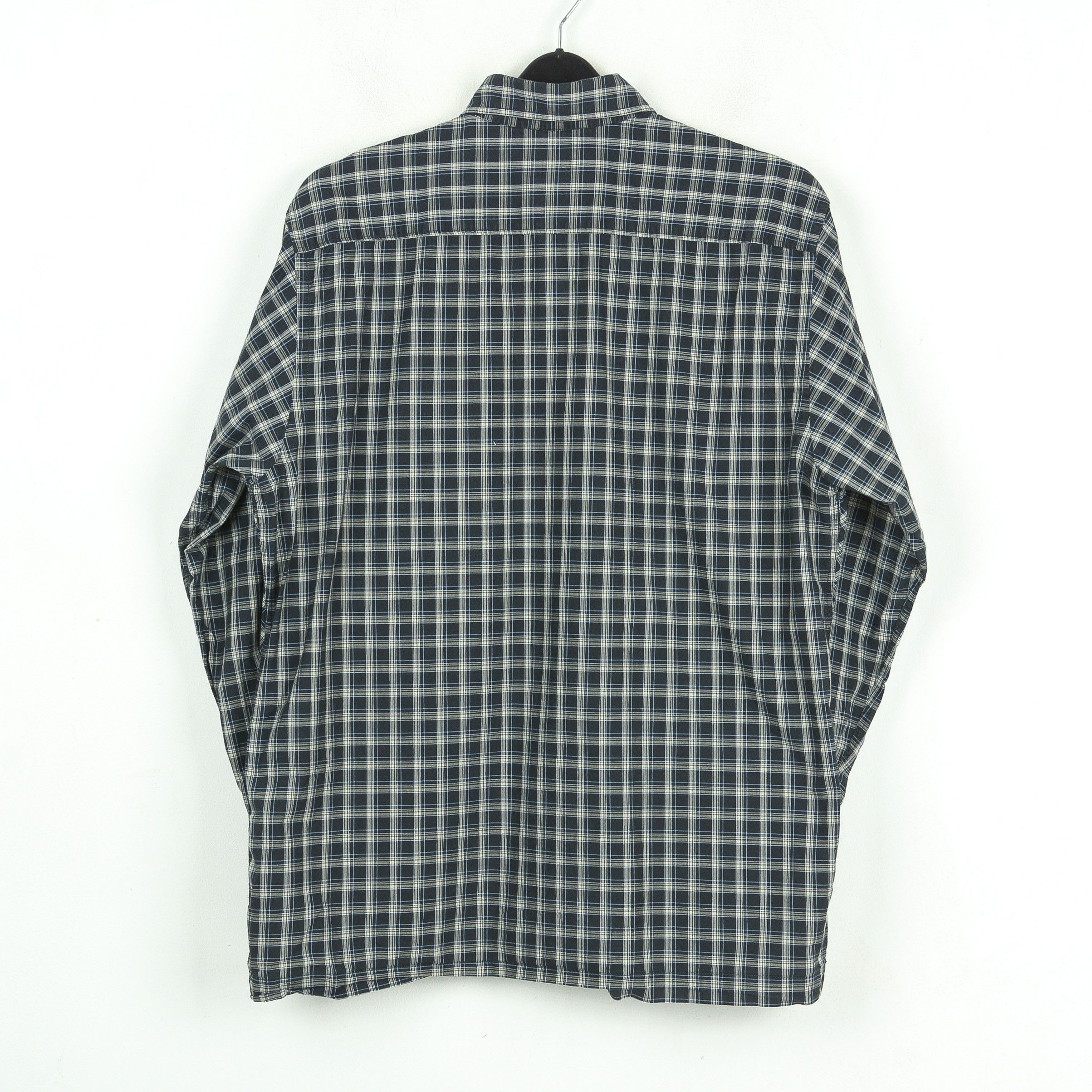 camel active Casual L Button Up Shirt Check Black Tartan Long Sleeved Top Size US L / EU 52-54 / 3 - 5 Thumbnail