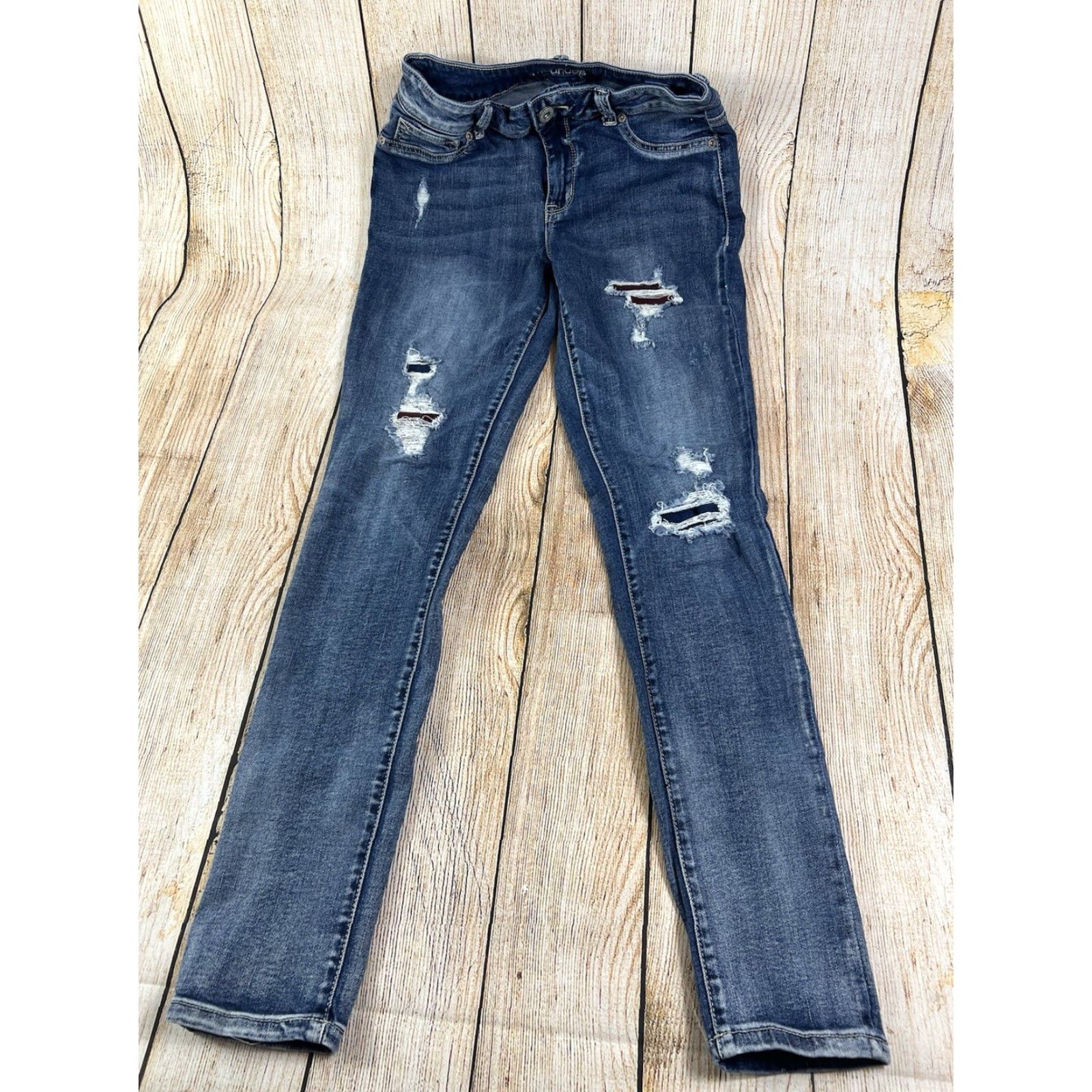 Vintage Maurices Jeans Skinny Denim Size S Regular 28x31 Blue Women Womens Size 28" / US 6 / IT 42 - 3 Thumbnail