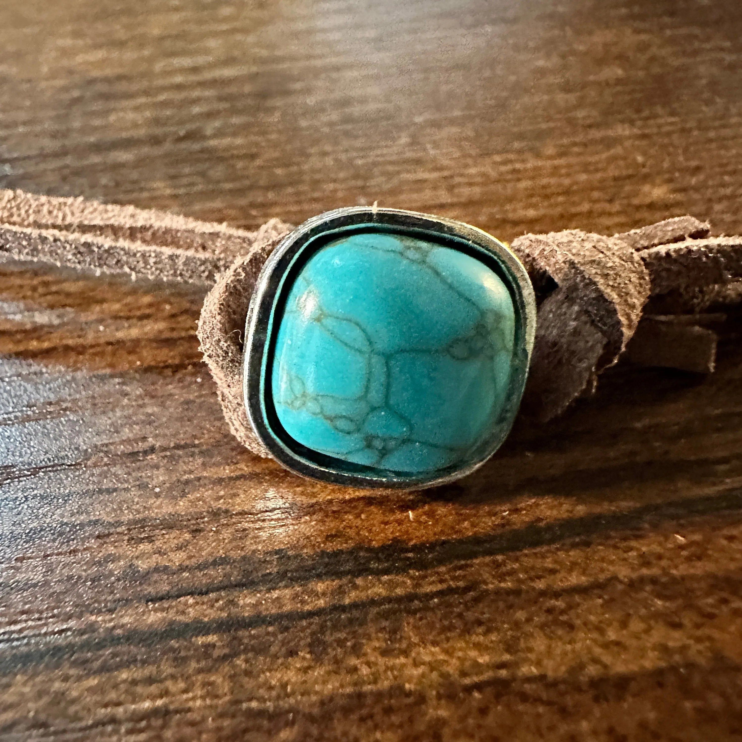 Other Boho Western Leather Cord Cowgirl Choker Necklace, Brown Lea Size ONE SIZE - 3 Thumbnail