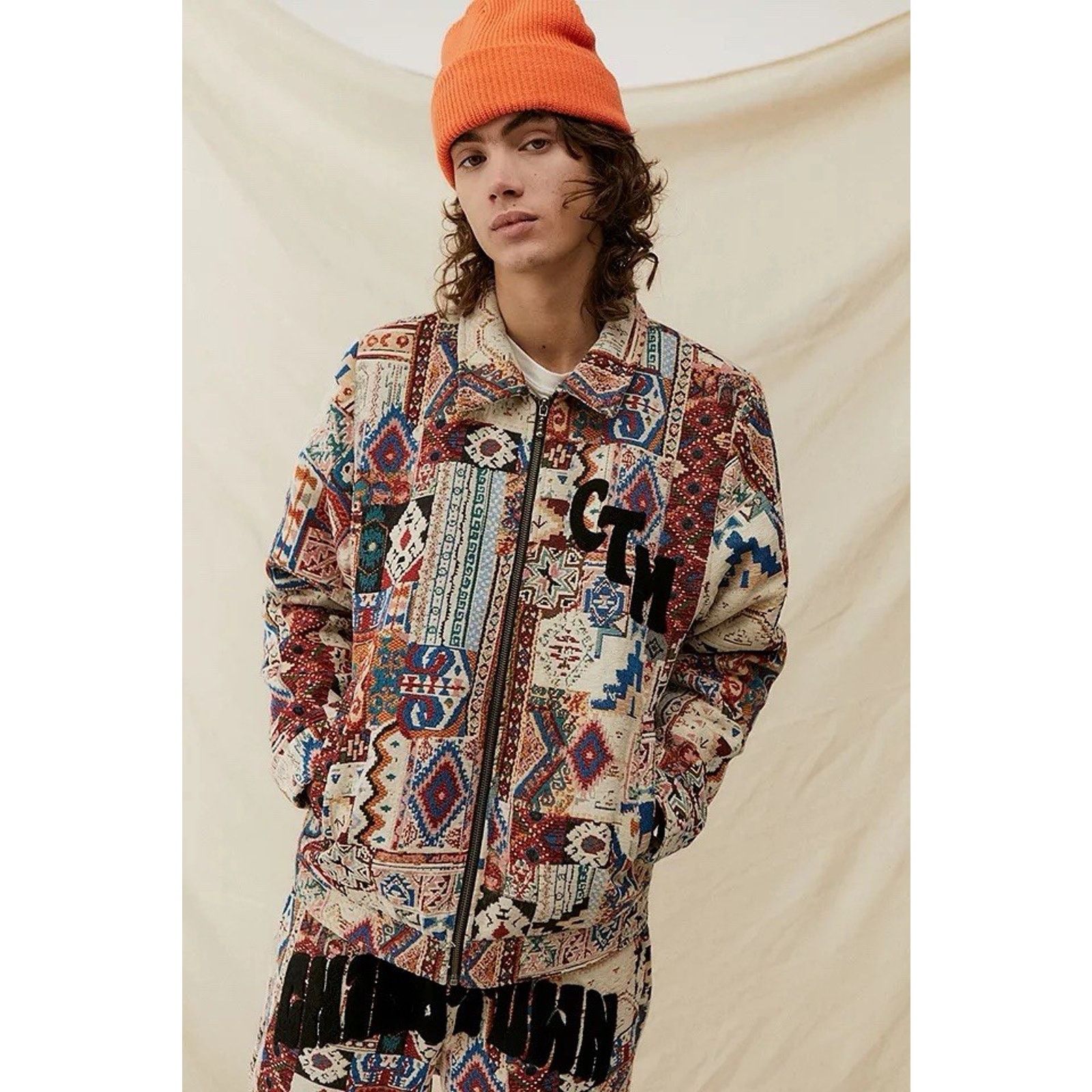 Market Chinatown Market Canvas Tapestry Patchwork Work Jacket Size US M / EU 48-50 / 2 - 3 Thumbnail