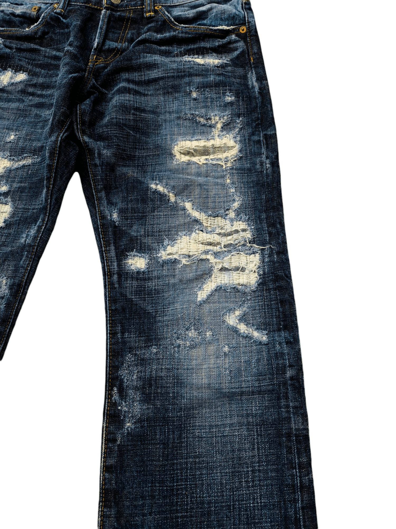 Eternal × Japanese Brand JAPAN ETERNAL DISTRESSED JEANS Size US 32 / EU 48 - 3 Thumbnail