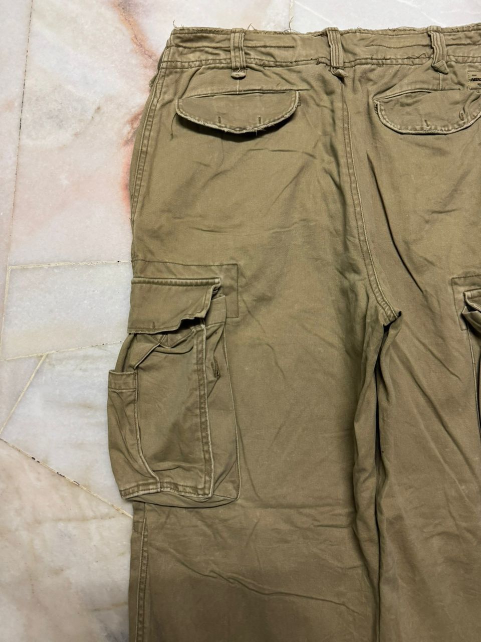 20471120 Baggy💥Vintage Abercrombie Tactical Cargo Big Pocket Distress Size US 32 / EU 48 - 21 Thumbnail